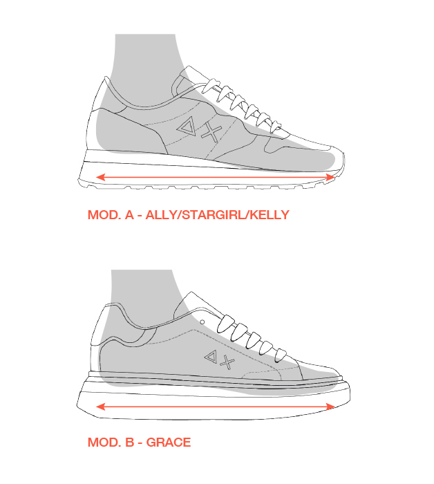 MOD. A: ALLY / STARGIRL / KELLY, MOD. B: GRACE