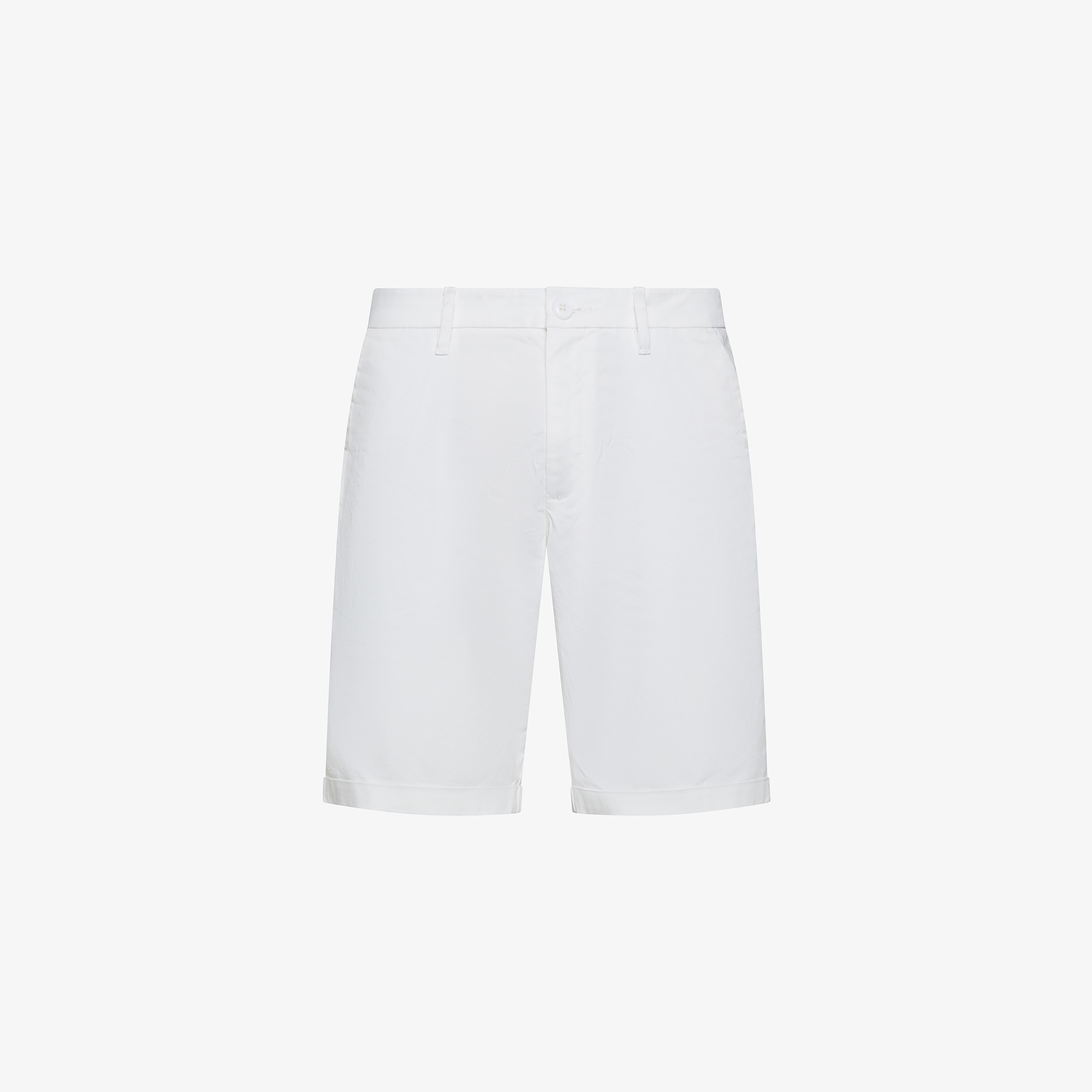 Off white cotton chino shorts