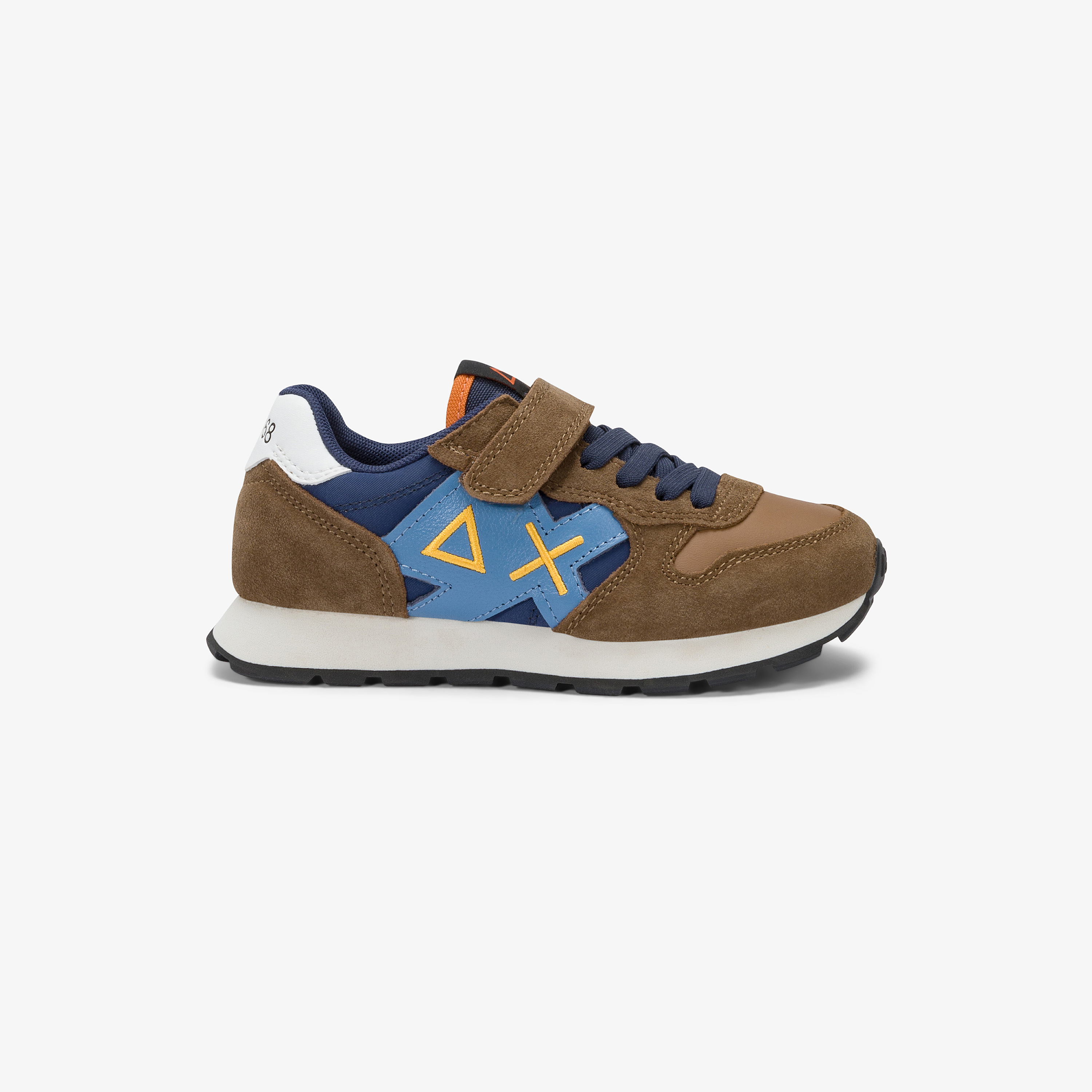 Sneaker Kid Boy's Jaki 2.0 Bicolor con cinturino e lacci volpe