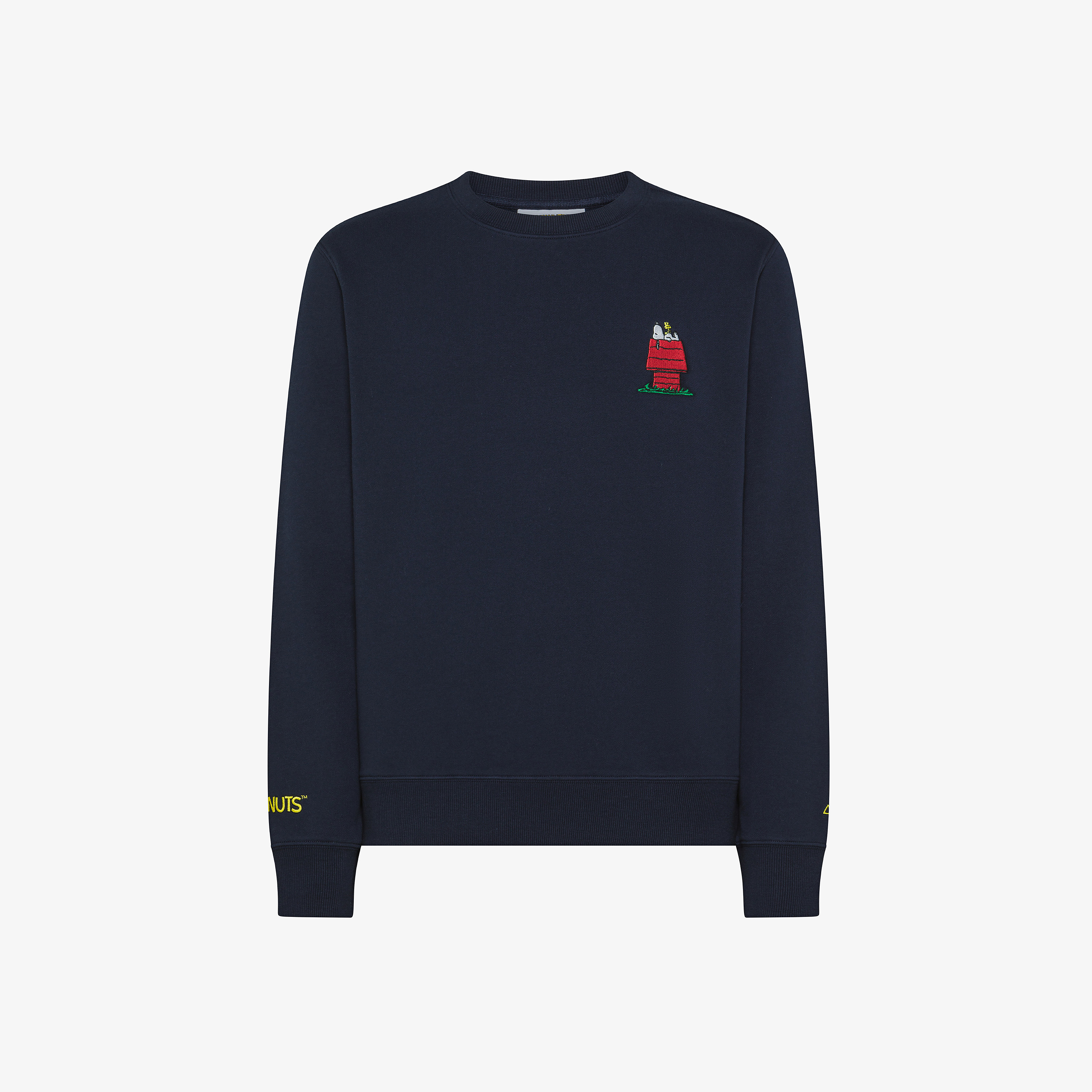Navy blue Peanuts cotton crew-neck sweatshirt