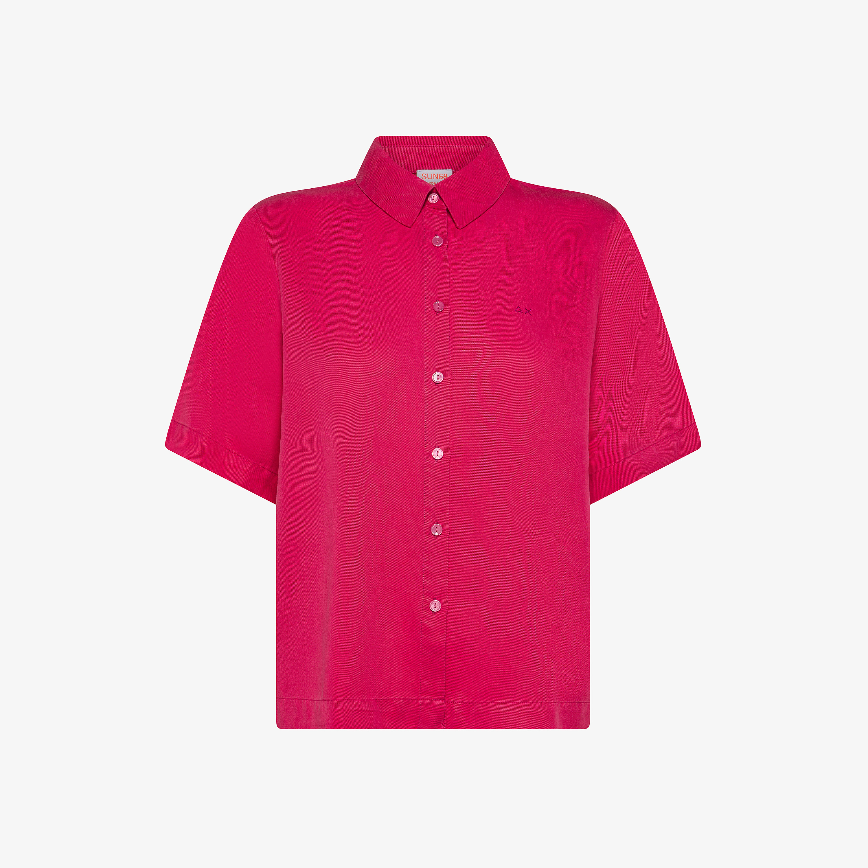 Fuchsia fluid fabric shirt