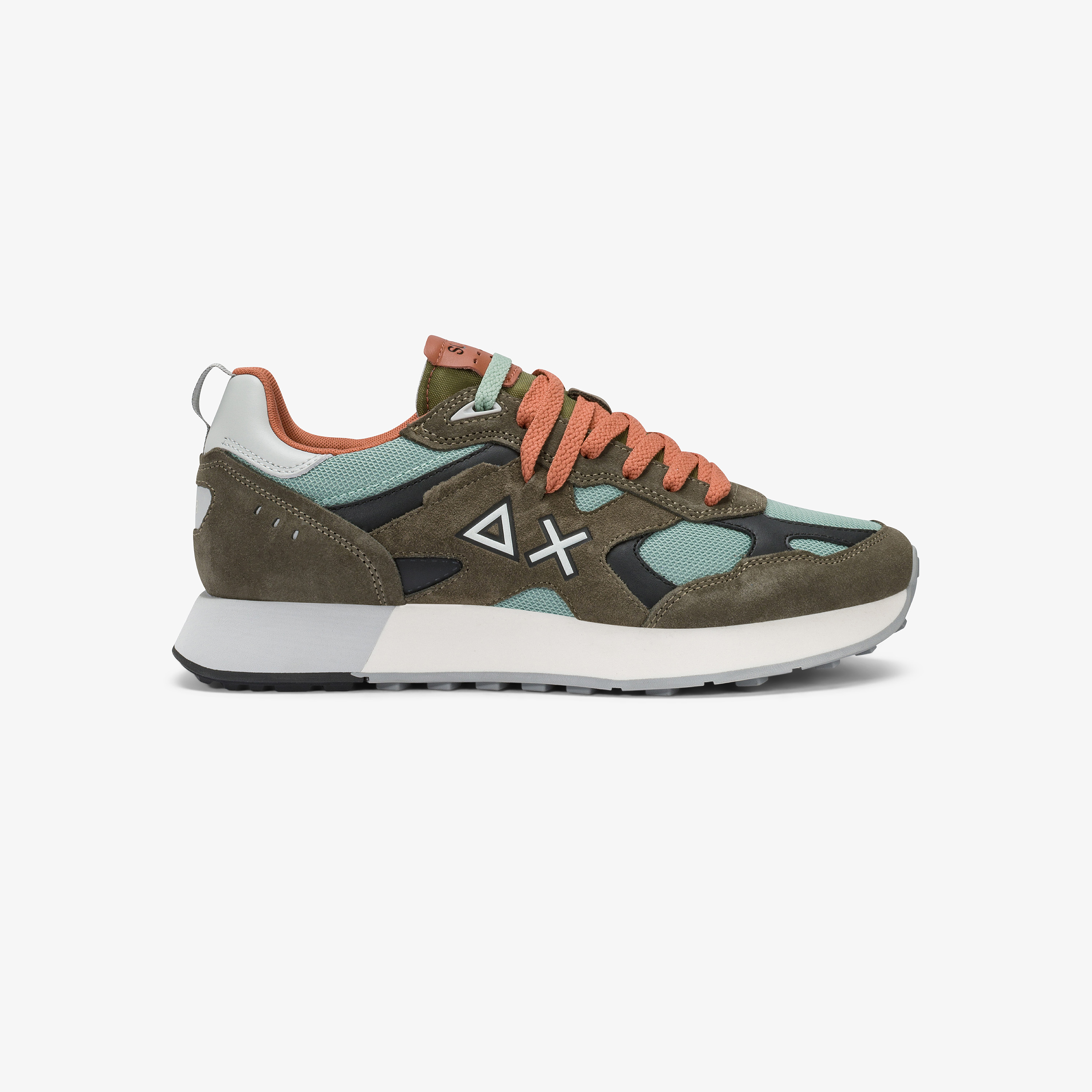 Sneaker Jaki Outdoor in nylon e suede verde militare