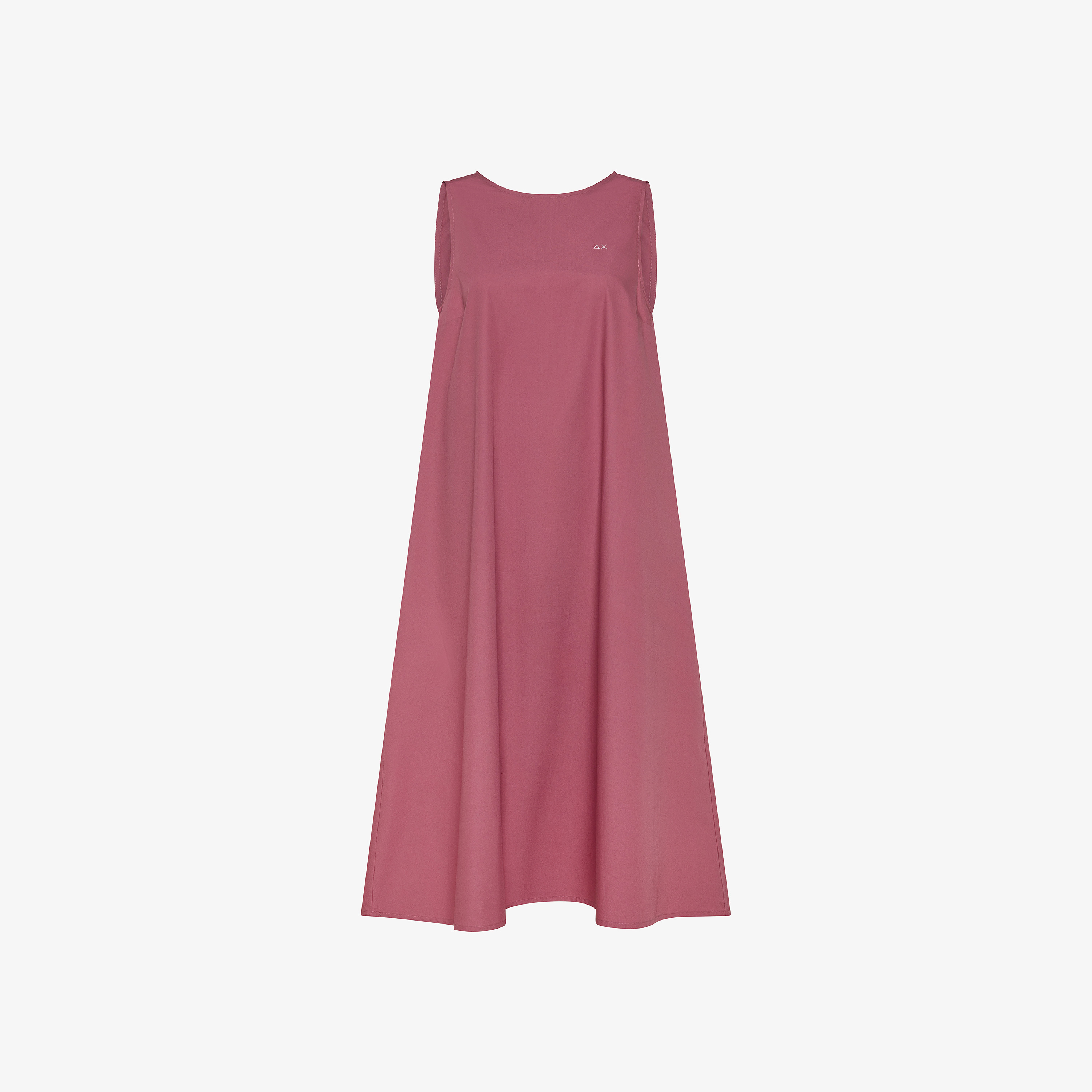 Dark pink cotton dress