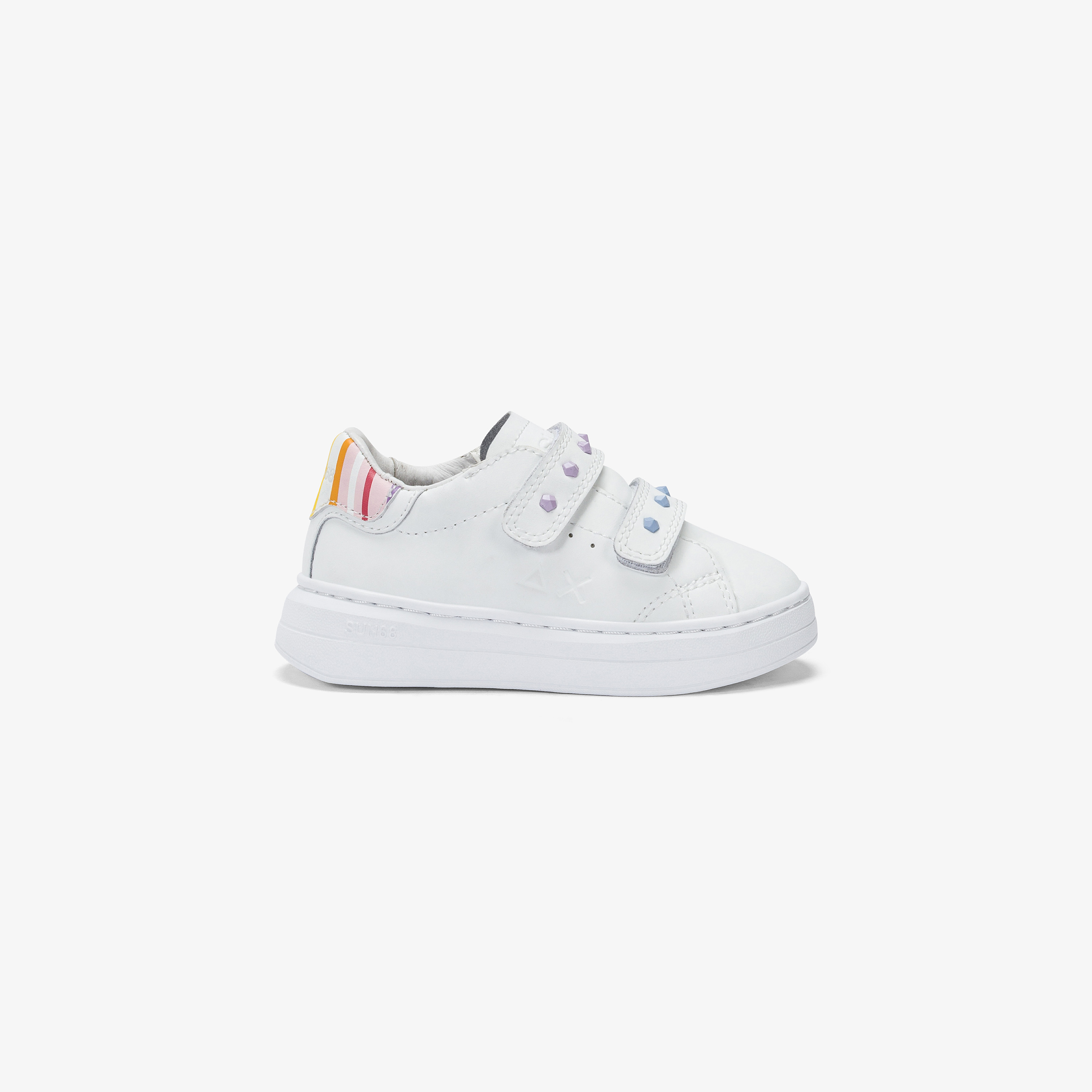 Girls' Grace white leather sneaker Girls' Grace white leather sneaker