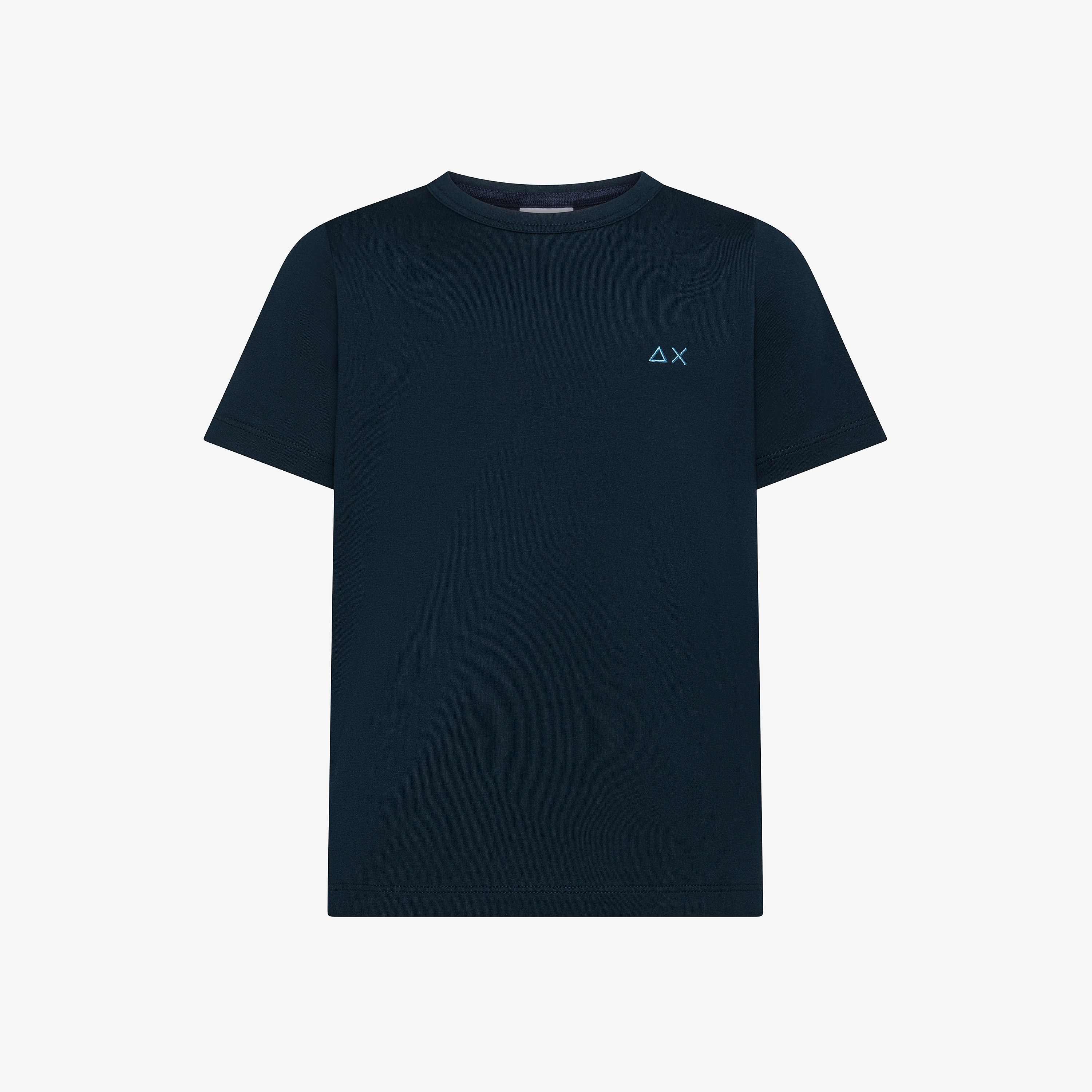 Navy blue cotton jersey T-shirt