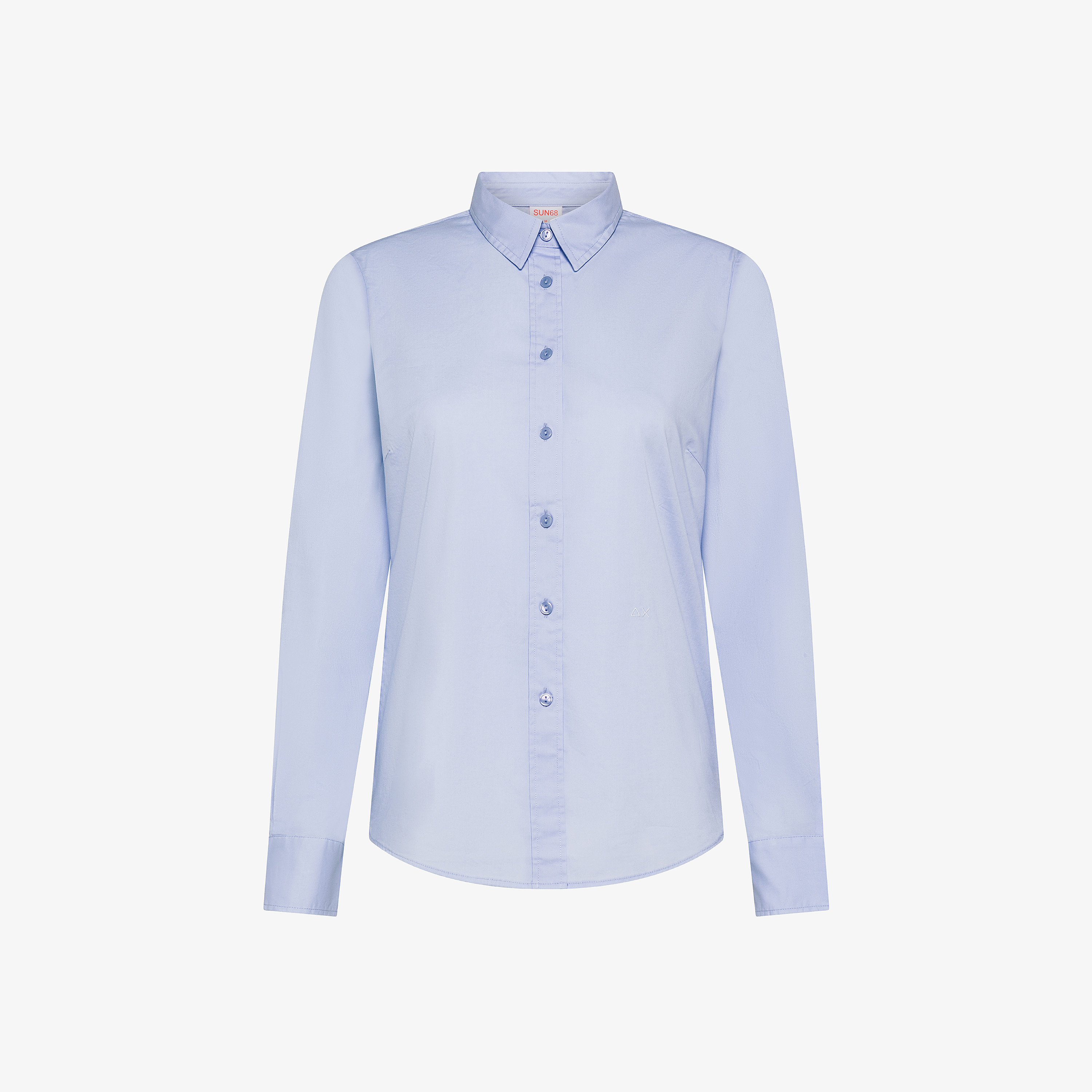 Light blue stretch cotton shirt Light blue stretch cotton shirt