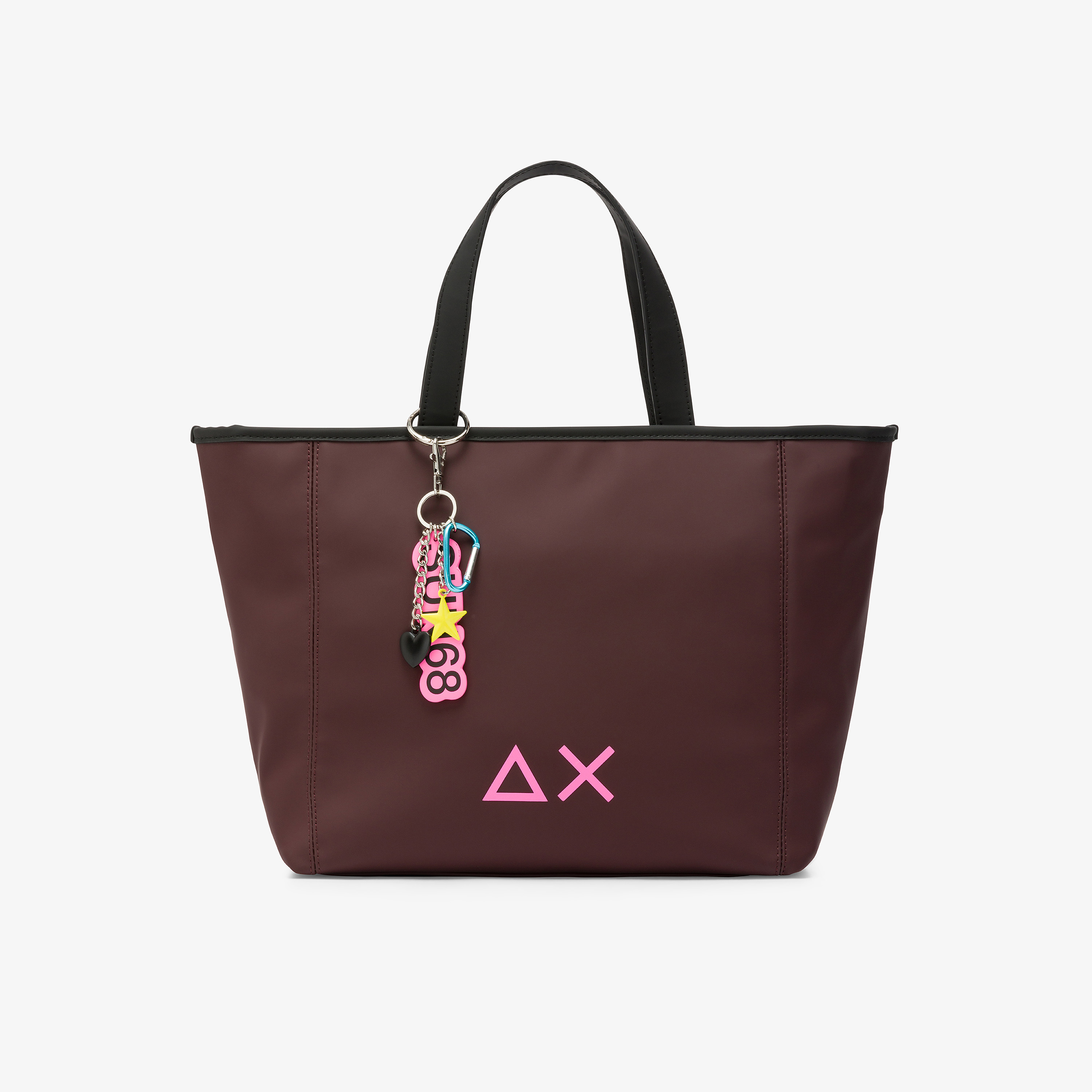 Shopping bag Jacqueline medium con charms bordeaux Shopping bag Jacqueline medium con charms bordeaux