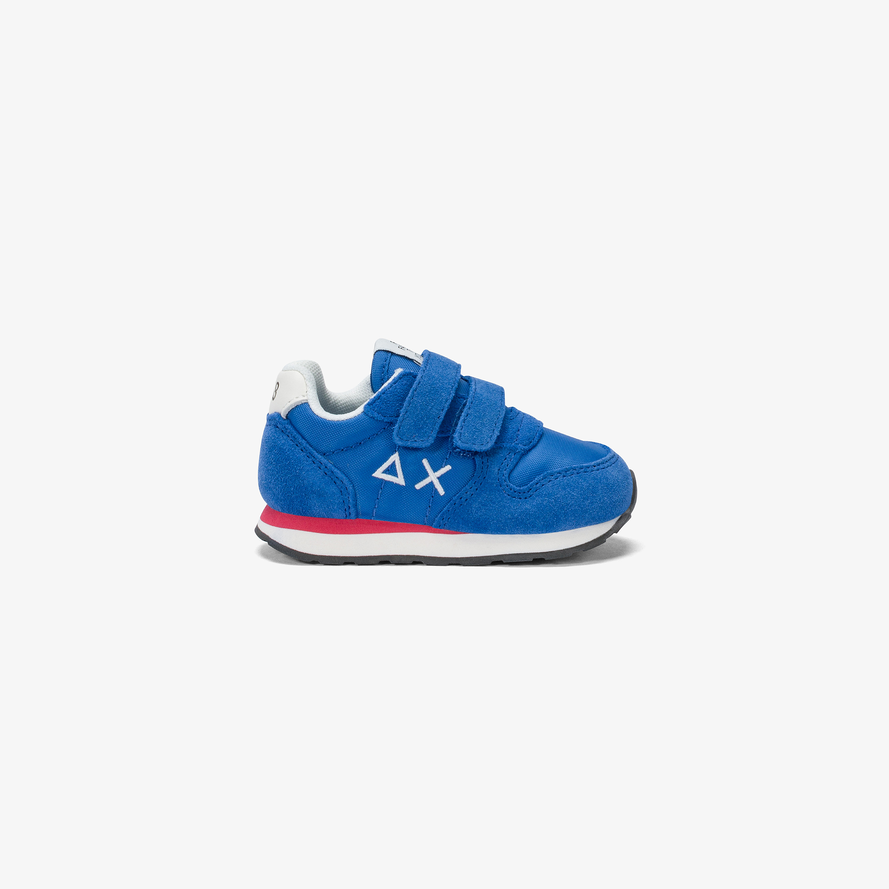 Boys’ Tom royal blue nylon and suede sneaker