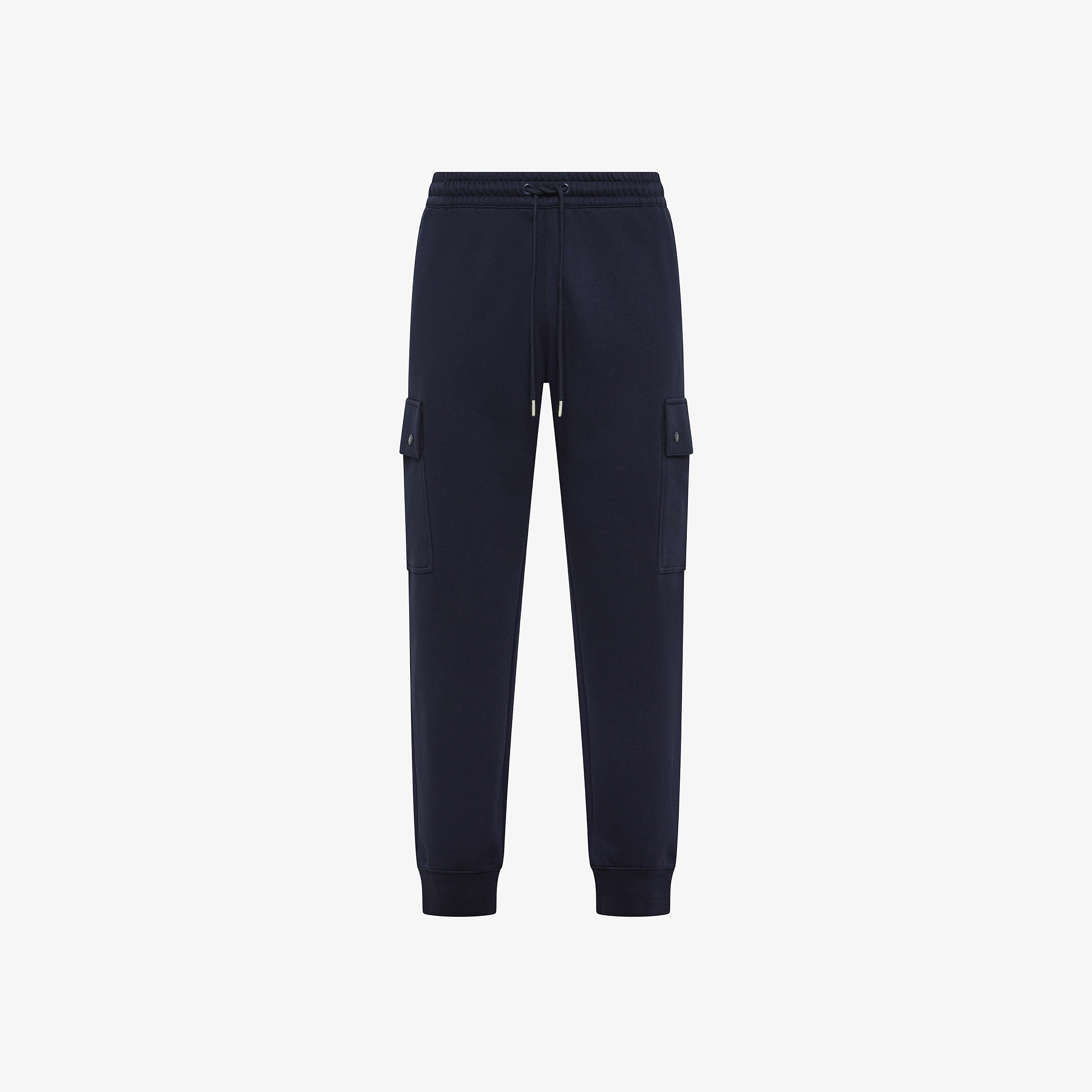 Pantaloni cargo in felpa navy blue