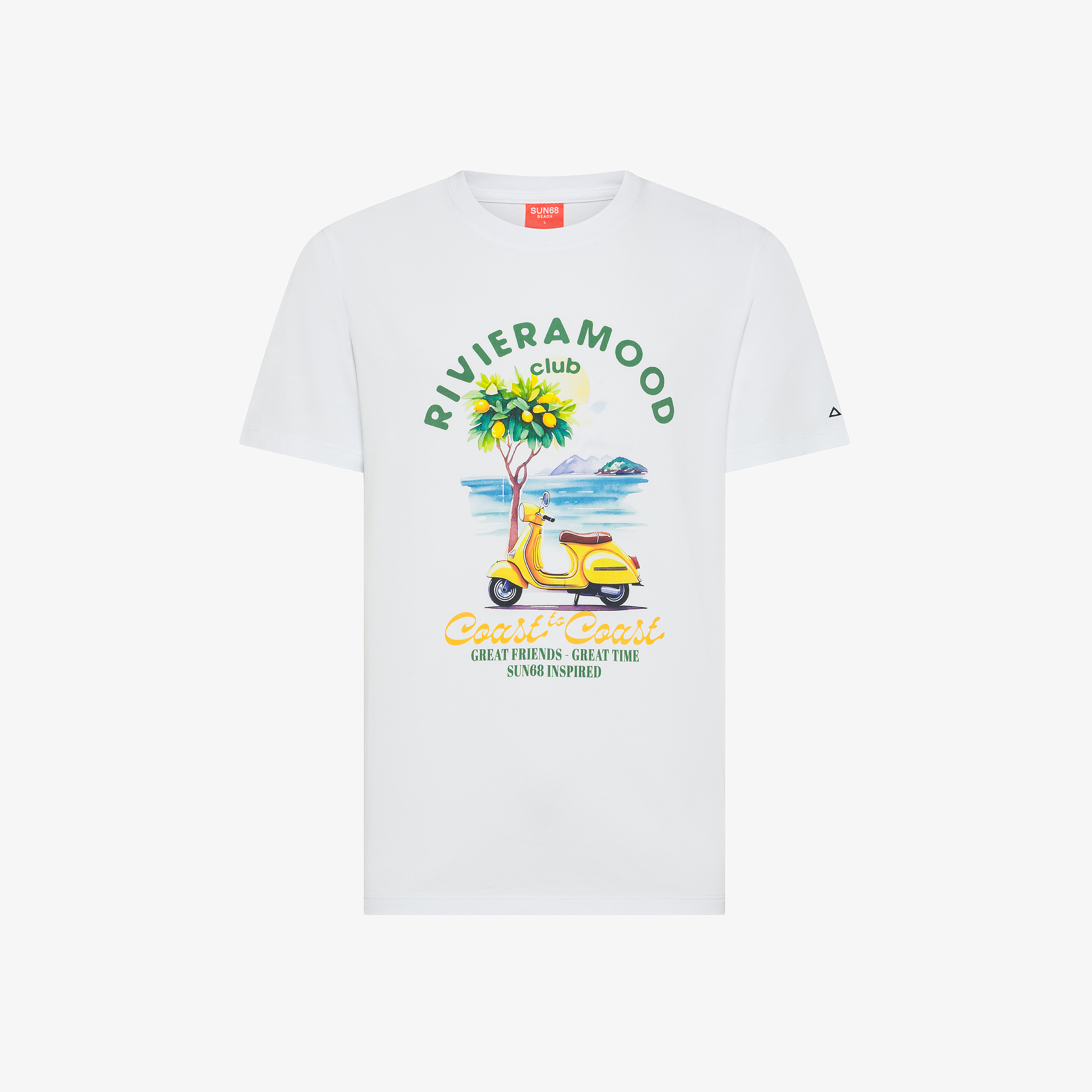 T-shirt printed beach s/s