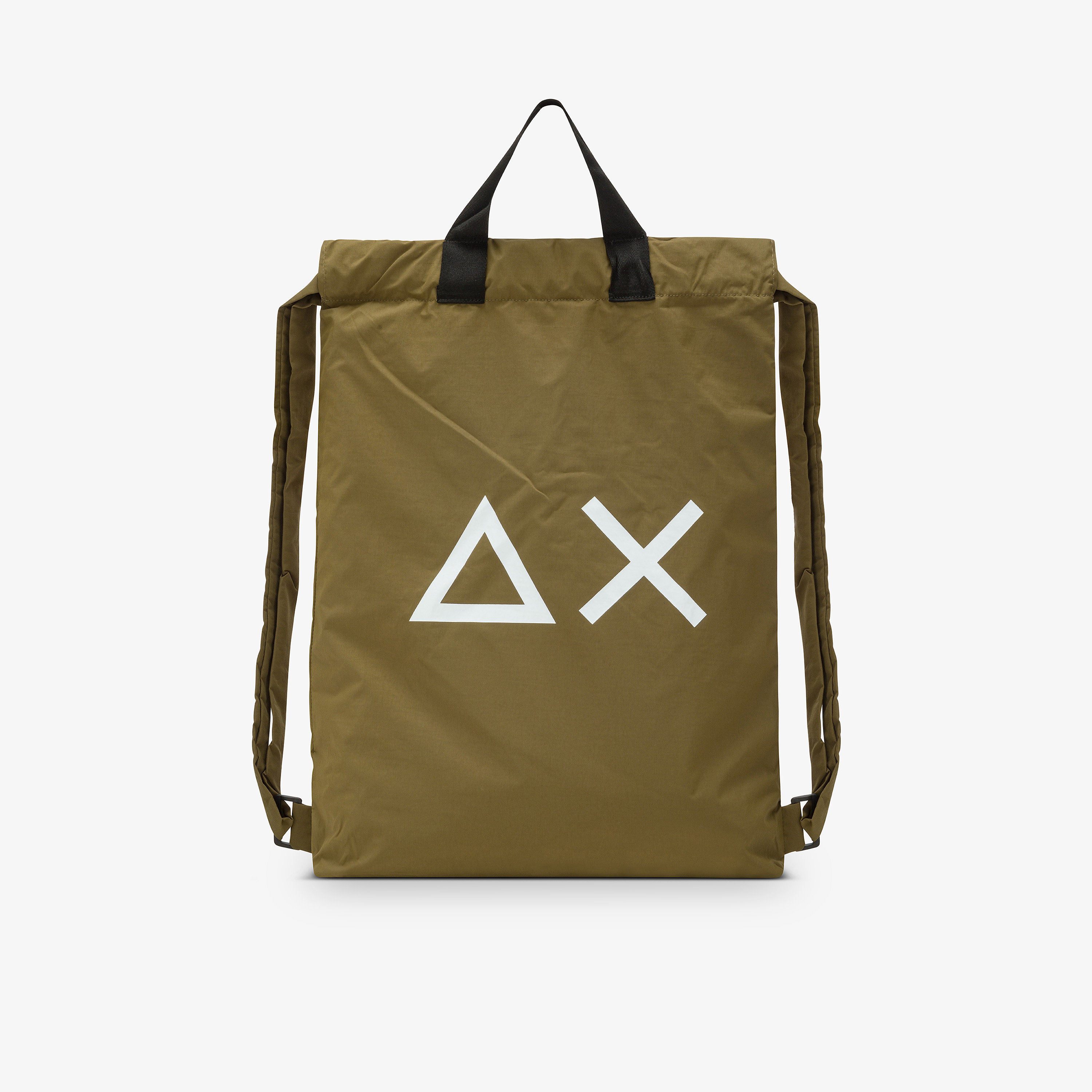 Dark green nylon backpack