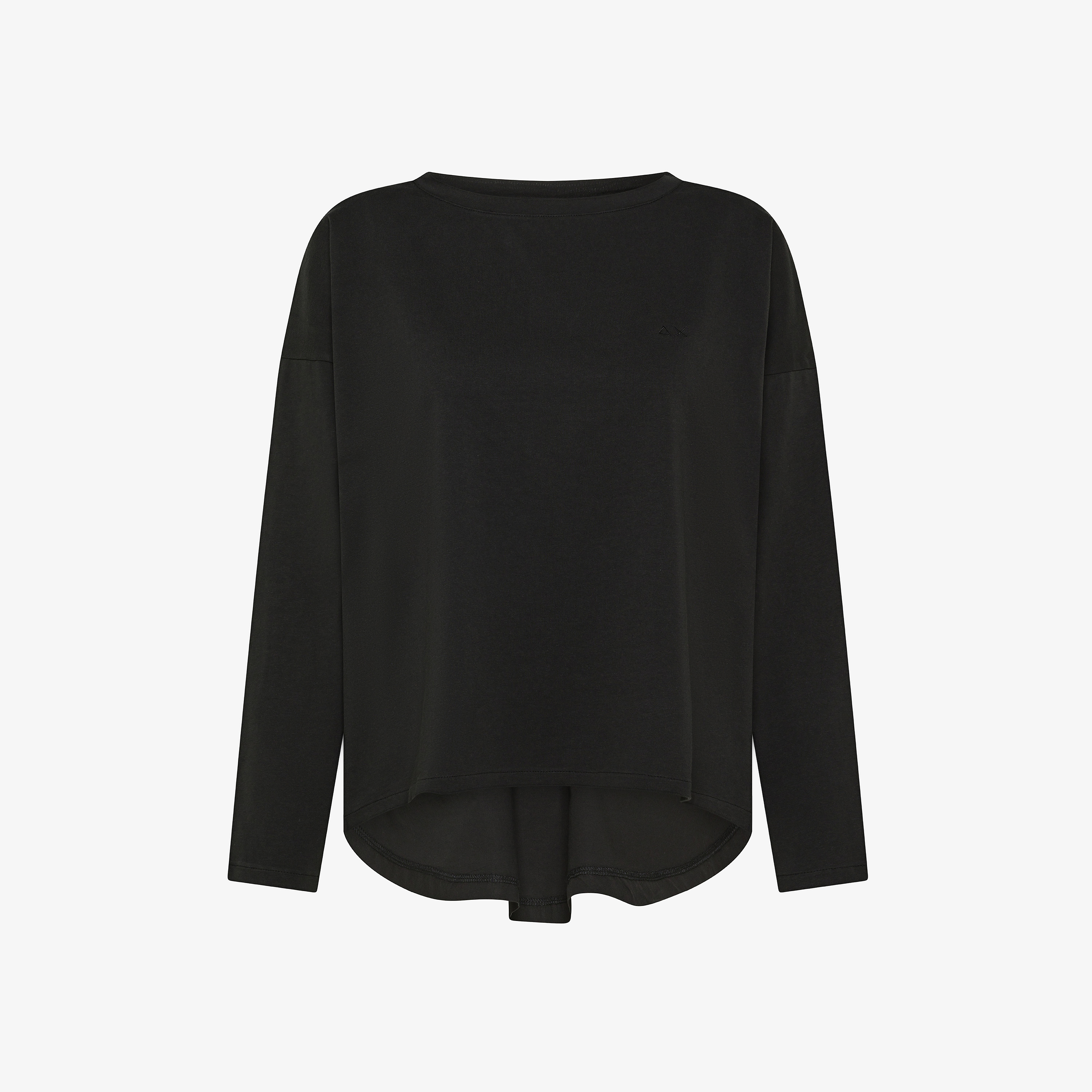 Black cotton T-shirt