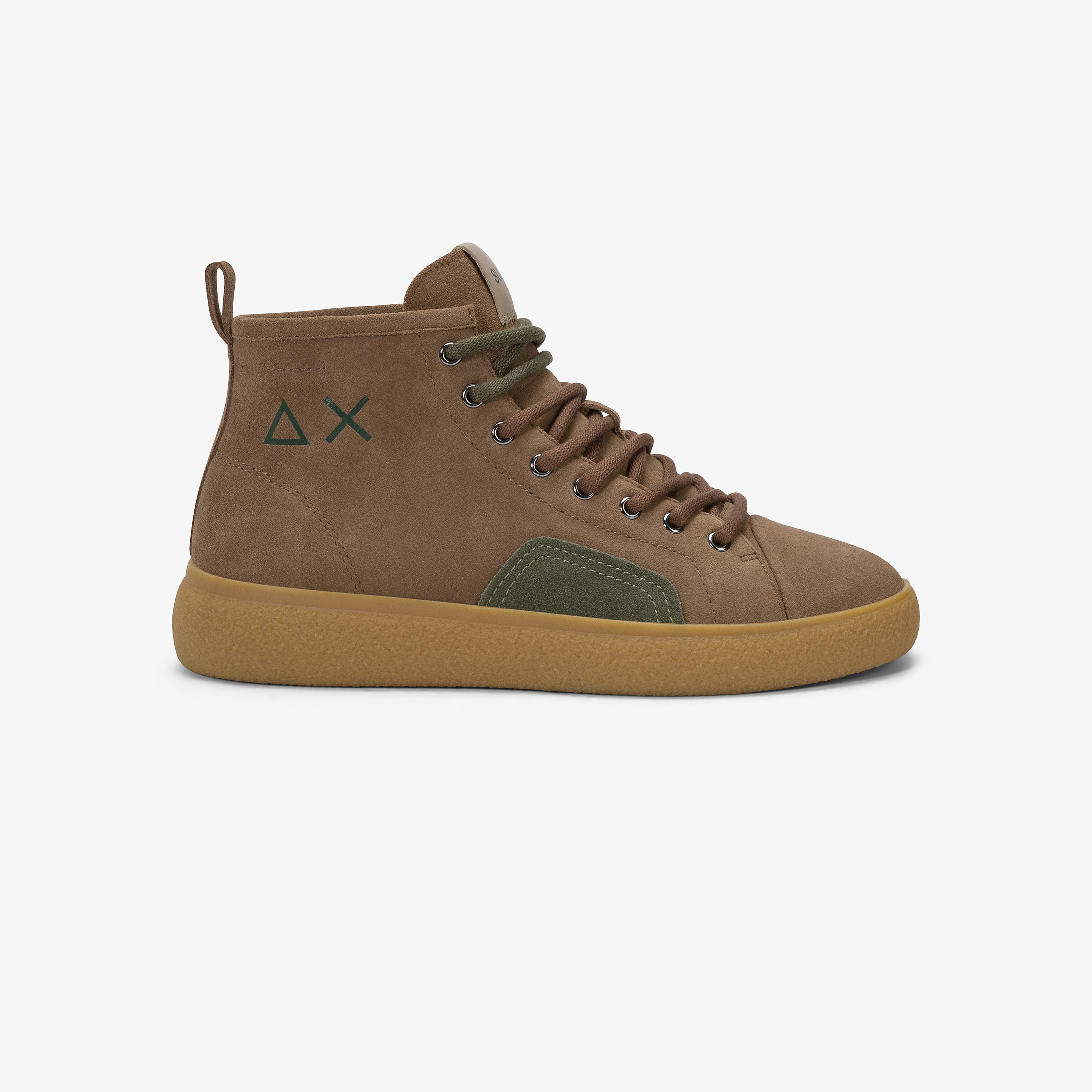 Sneaker Luis Mid in suede volpe