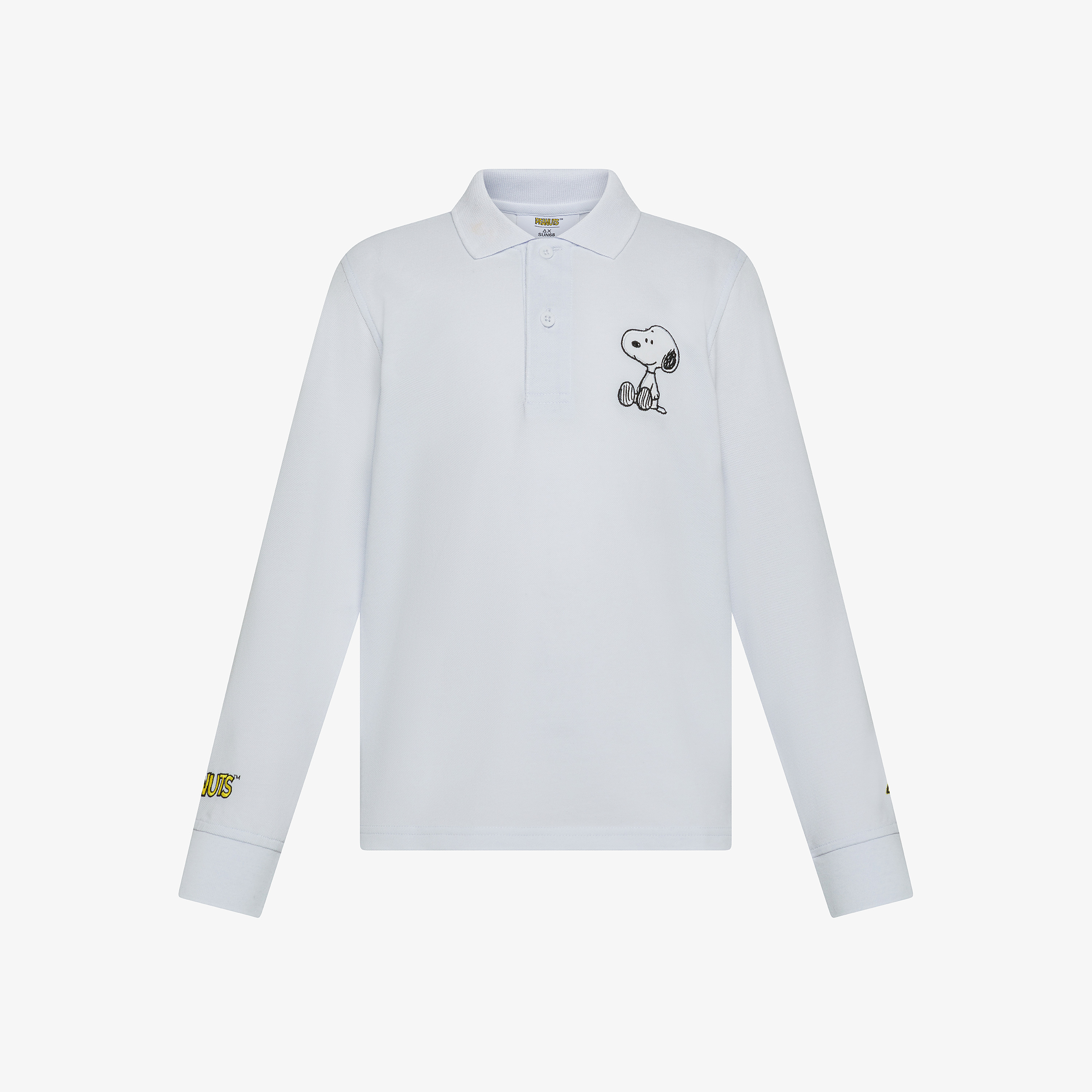 White Peanuts cotton piqué polo shirt