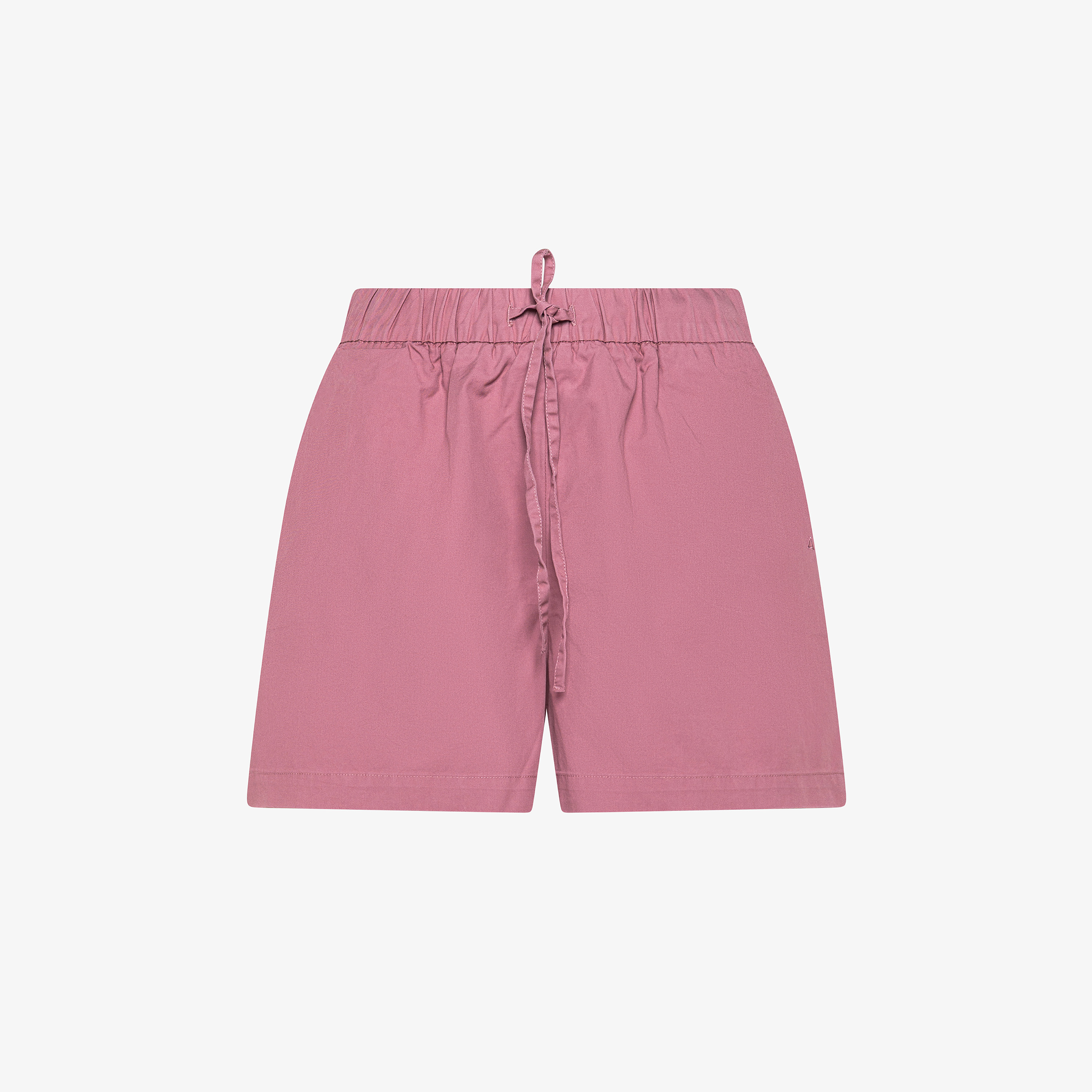 Dark pink cotton shorts