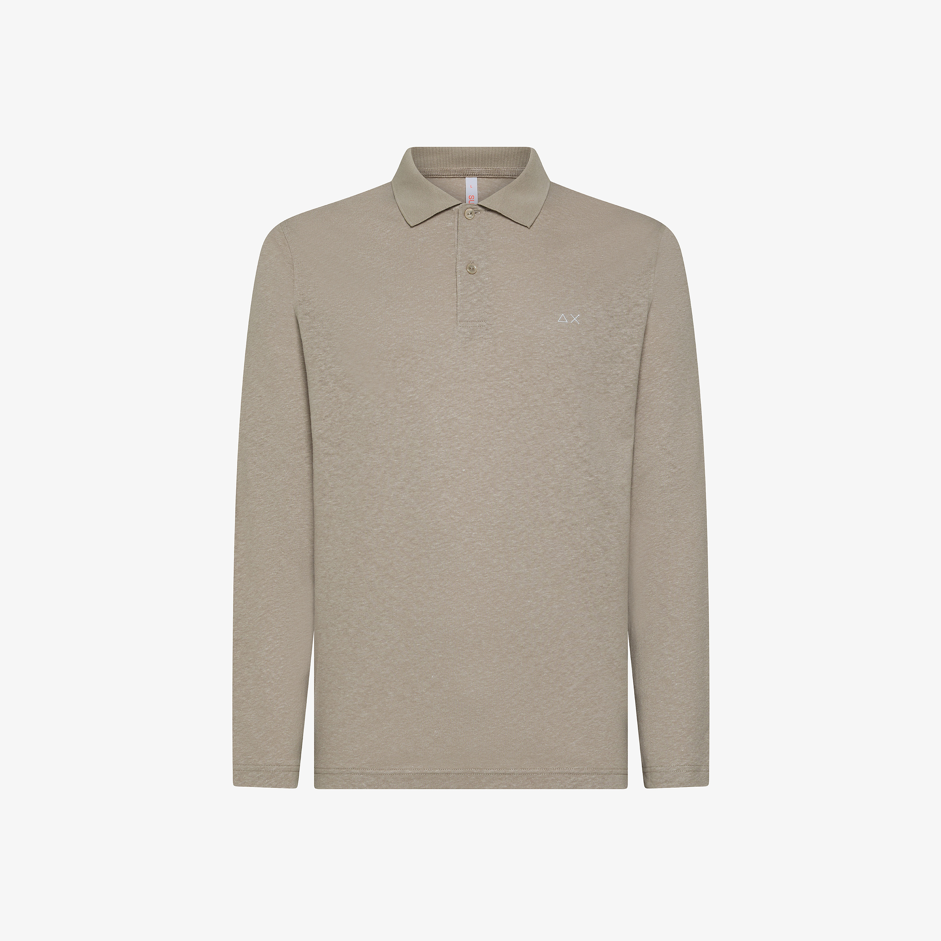 Polo in lino e cotone stone Polo in lino e cotone stone