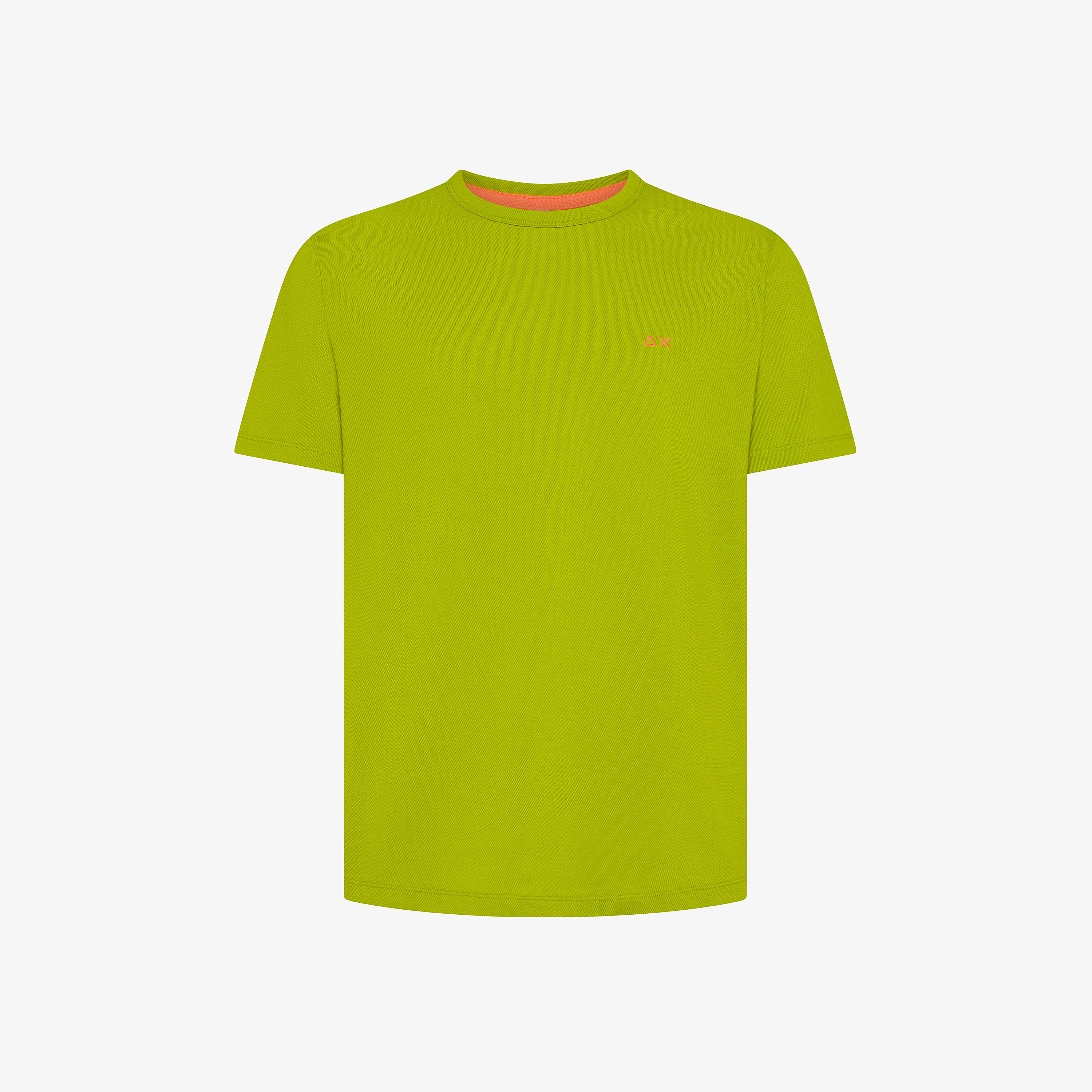 Olive green cotton piqué T-shirt