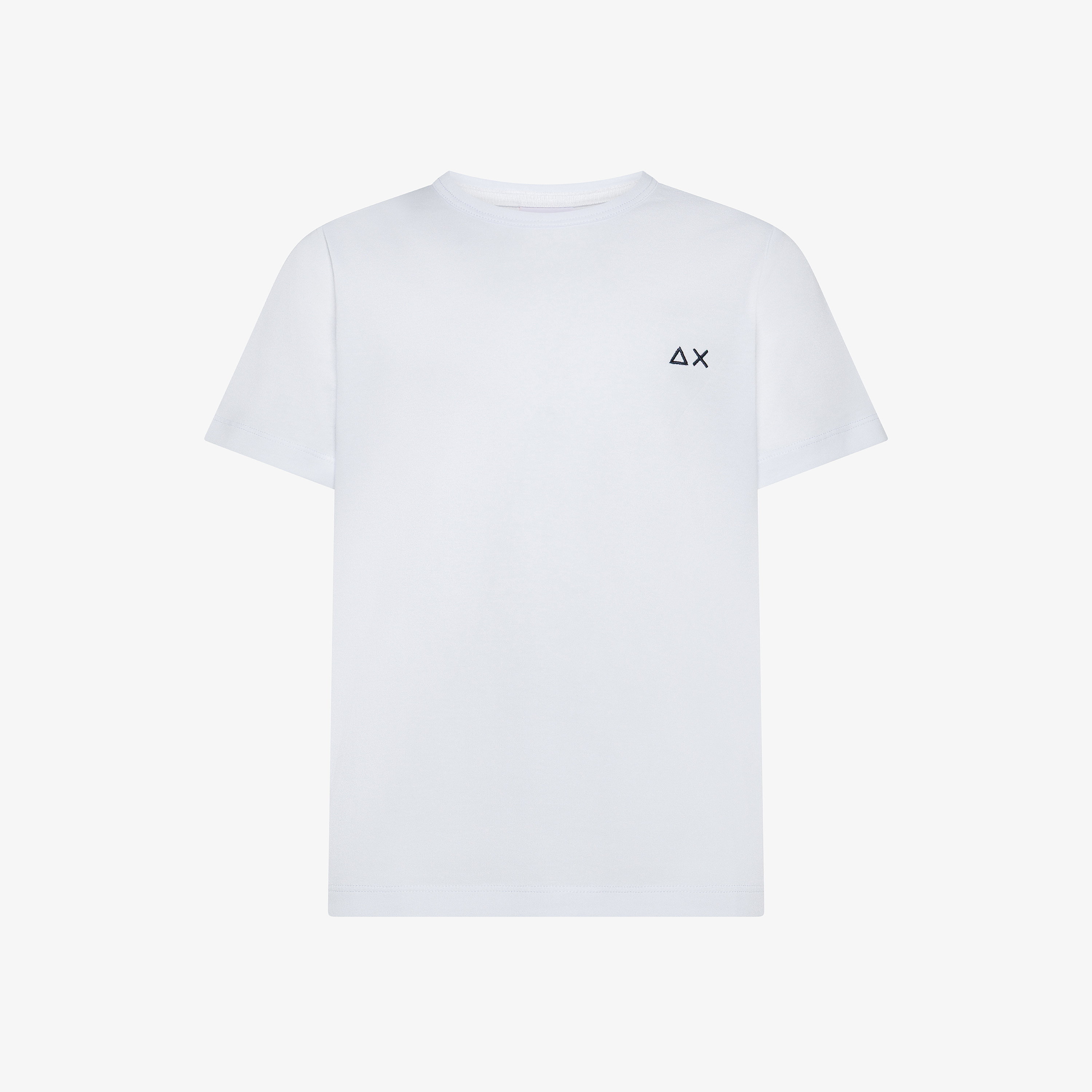 White cotton jersey T-shirt