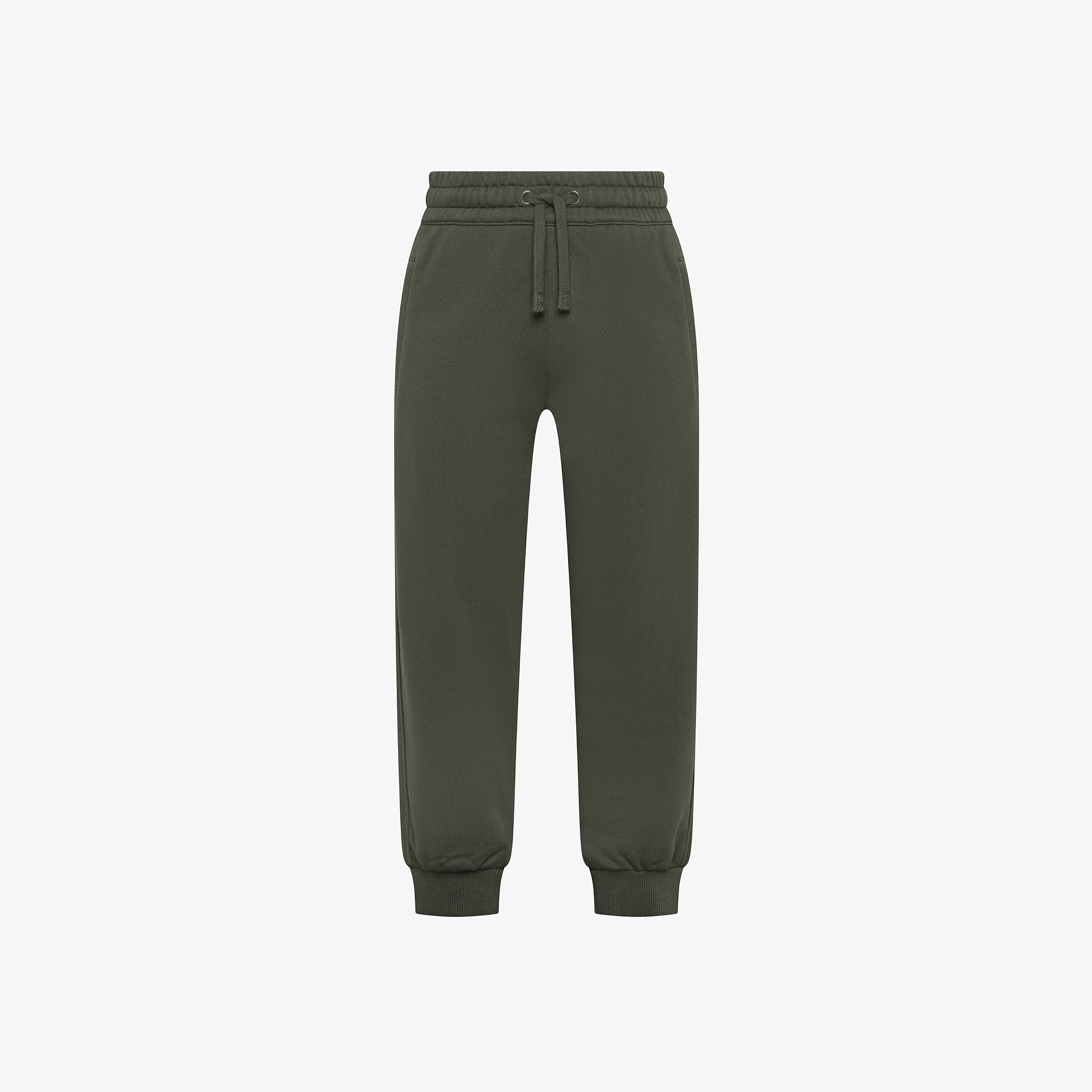 Dark military cotton fleece joggers