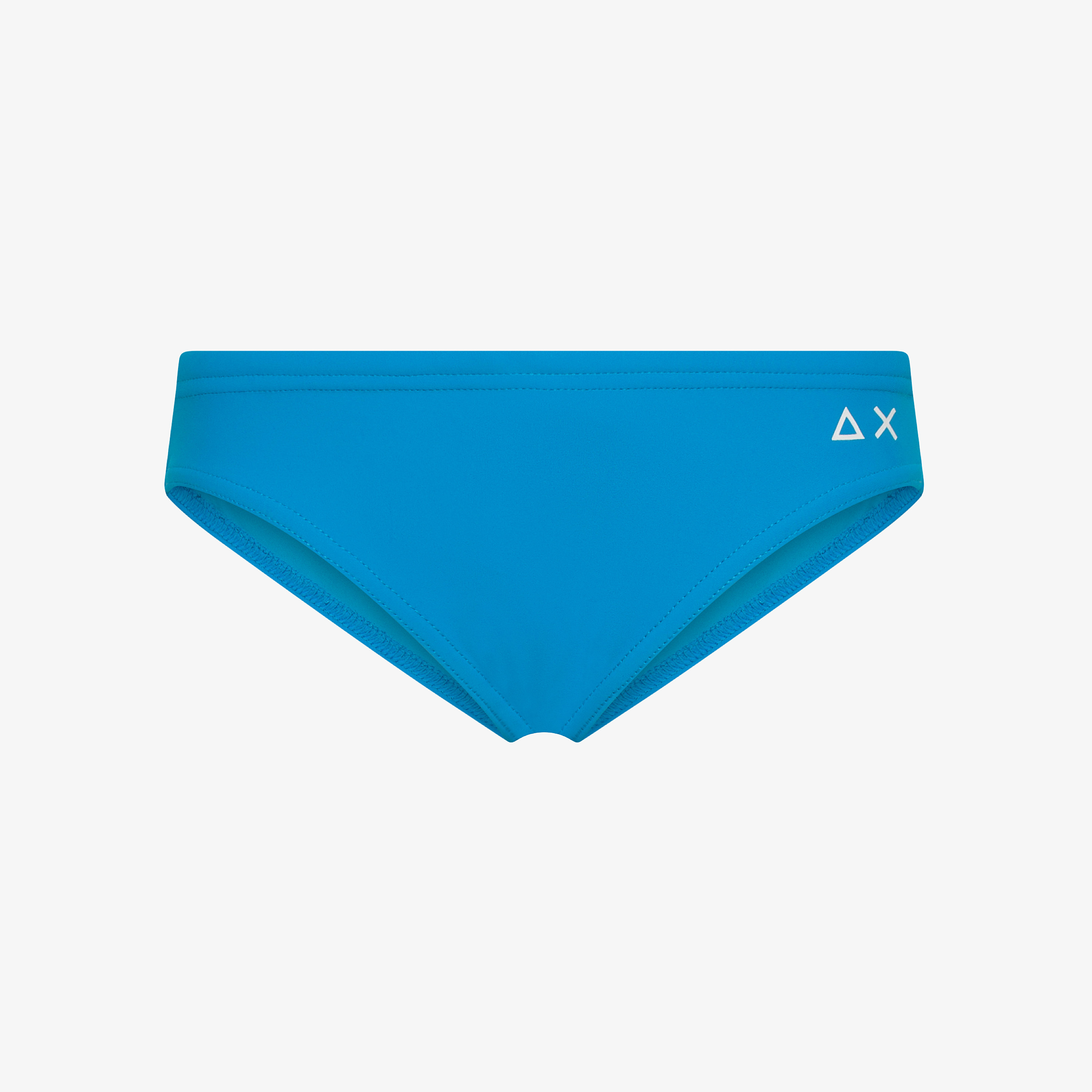 Turquoise lycra® swim briefs