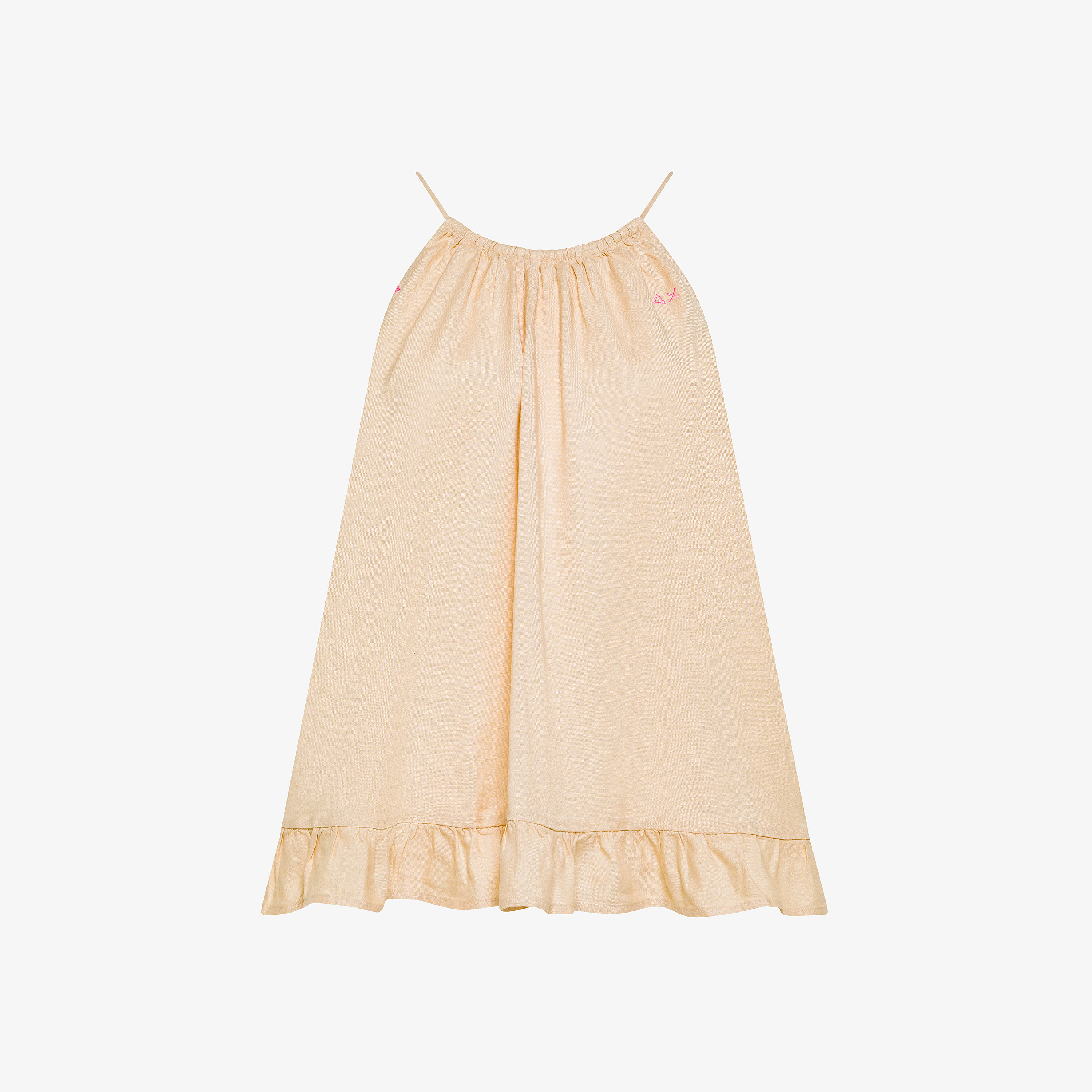 Top in misto lino grigio stone