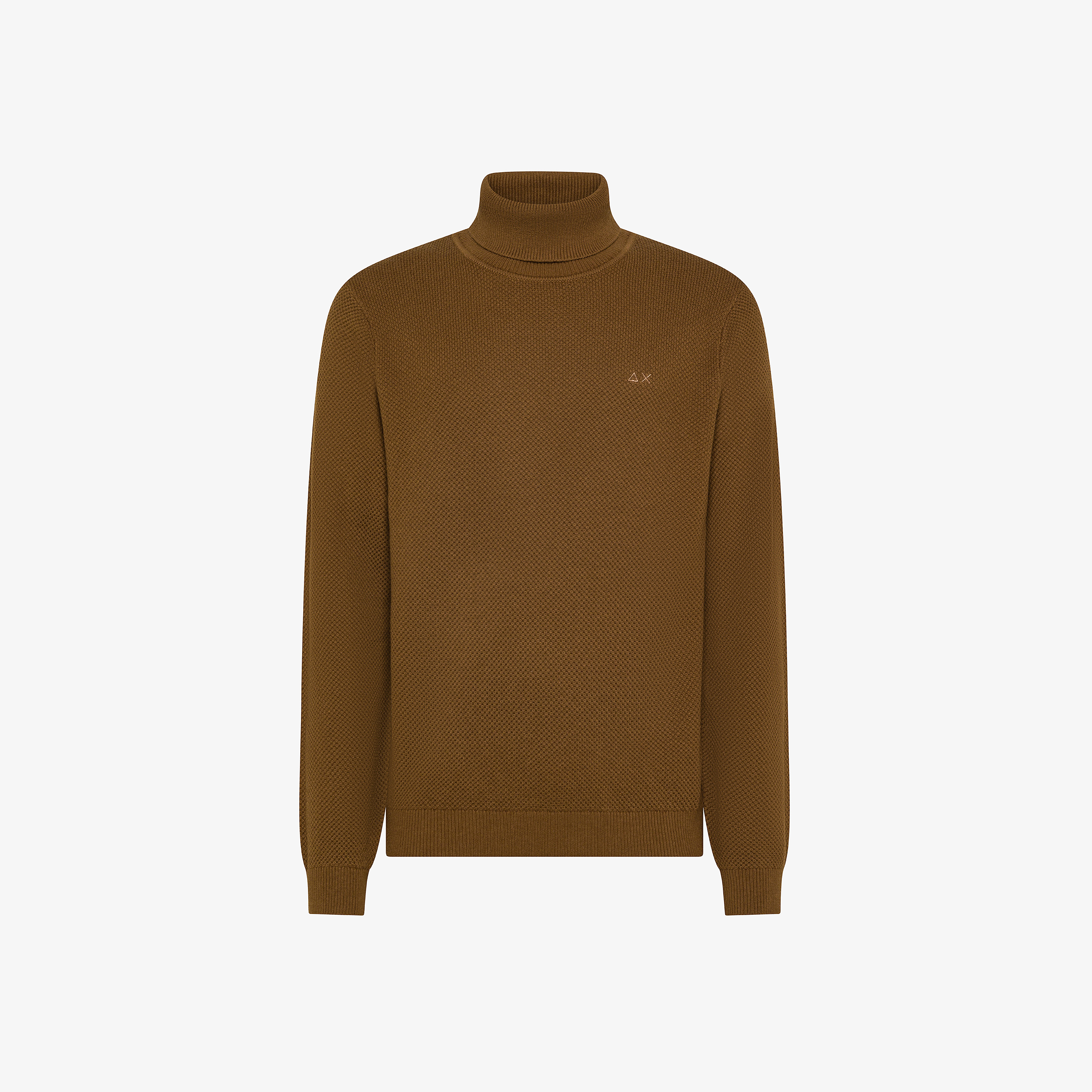 Fox wool and cotton turtleneck jumper