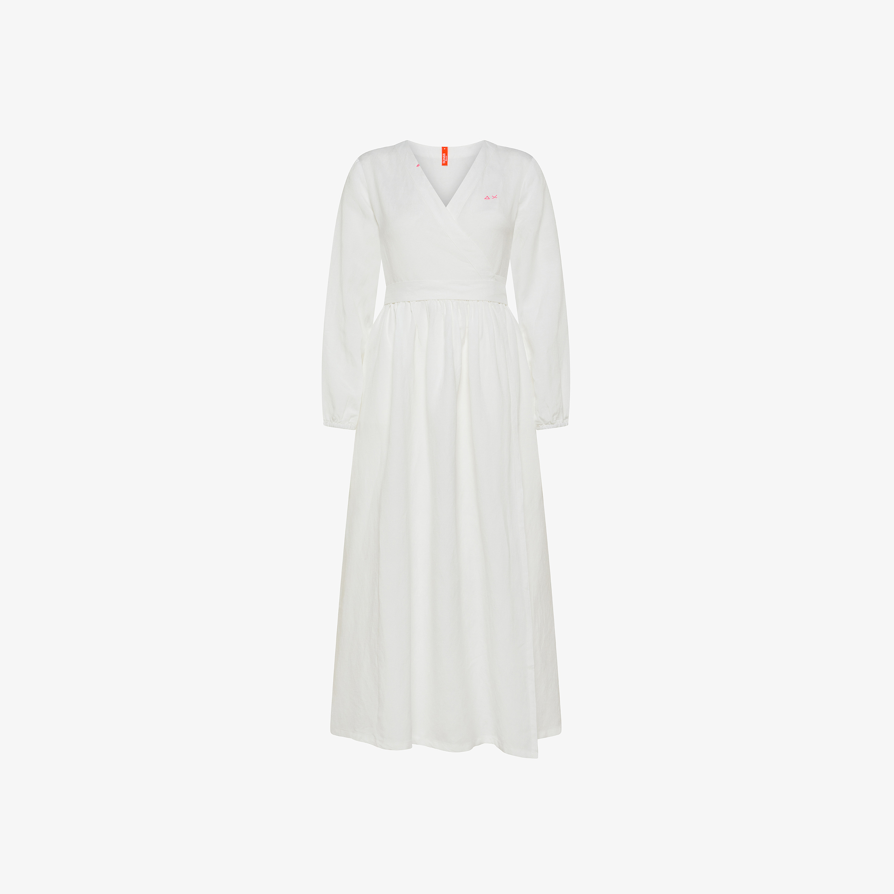 White linen dress