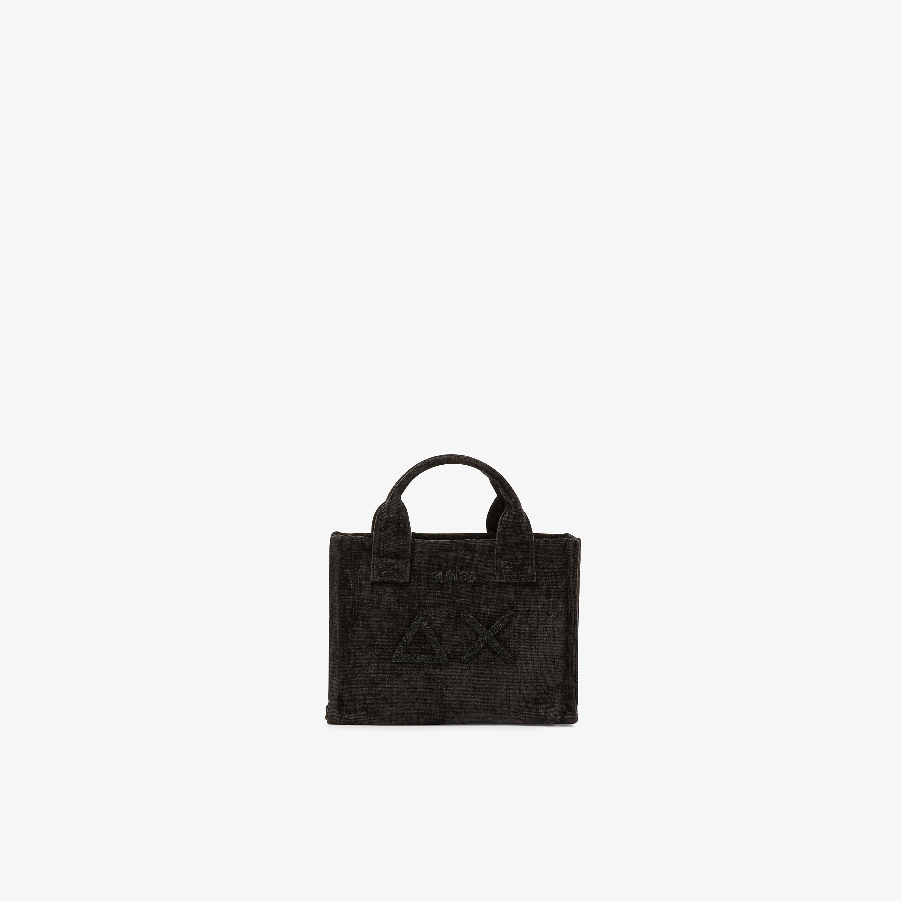 Mini shopping bag Cali in velluto nero