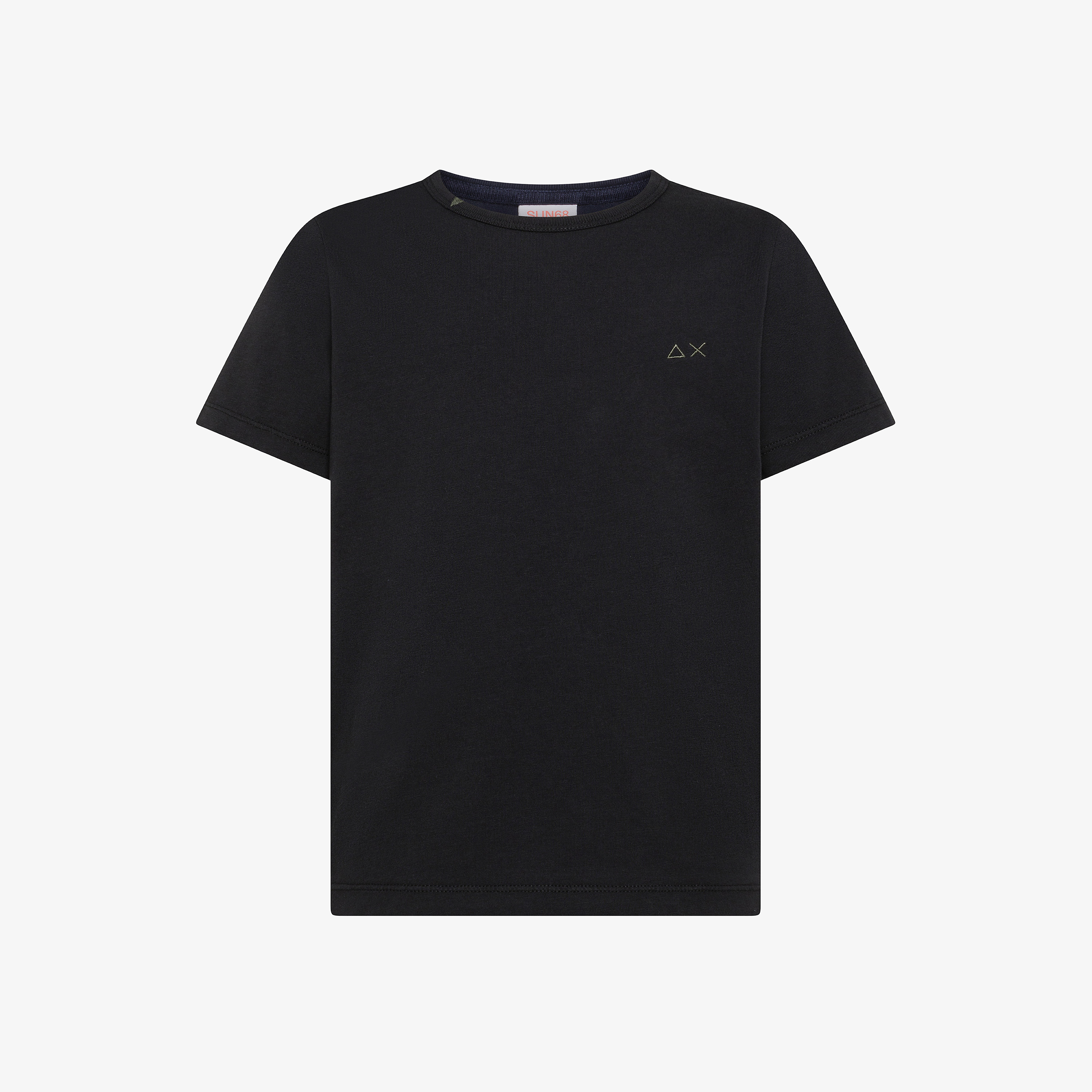 T-shirt in jersey di cotone nero