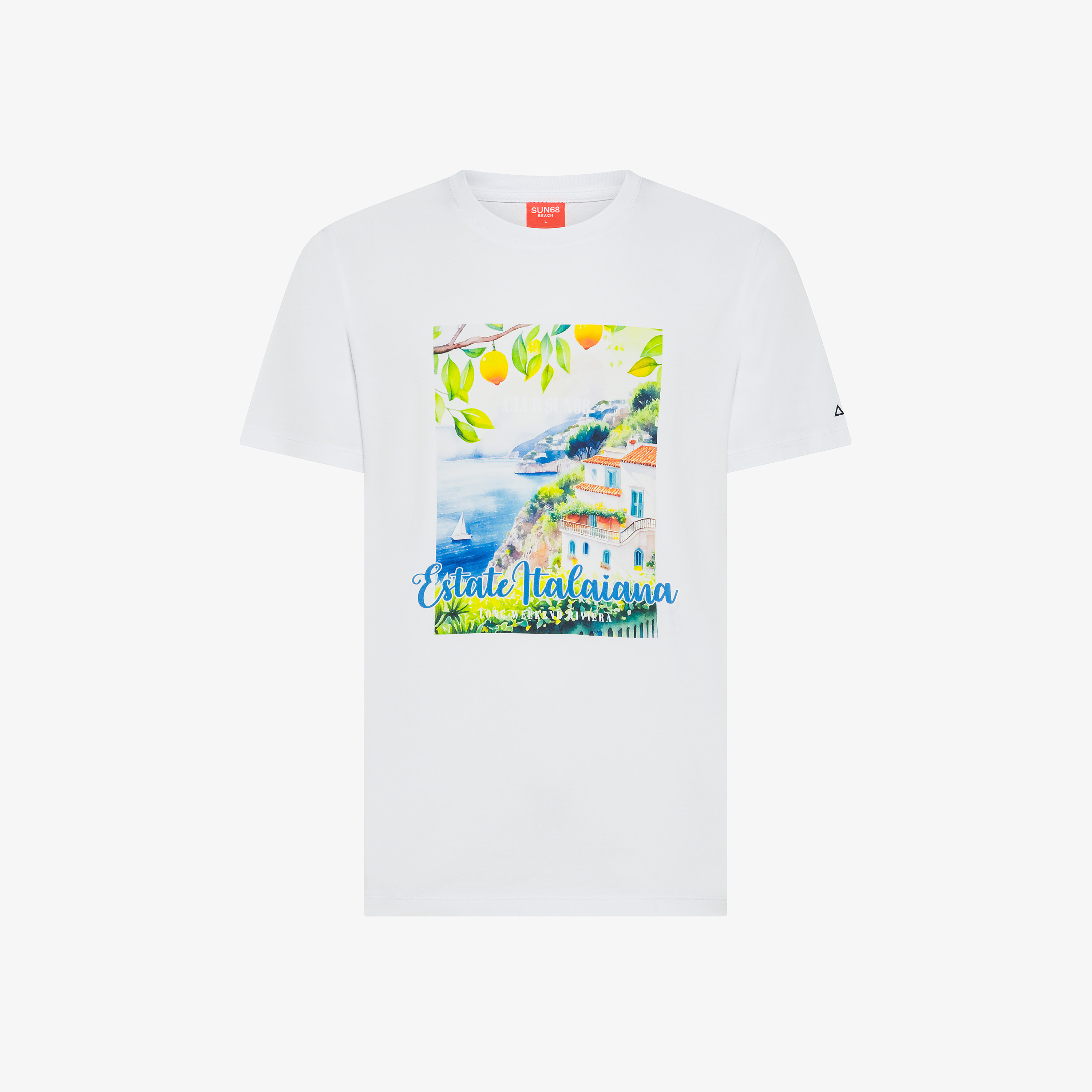 T-shirt printed beach s/s