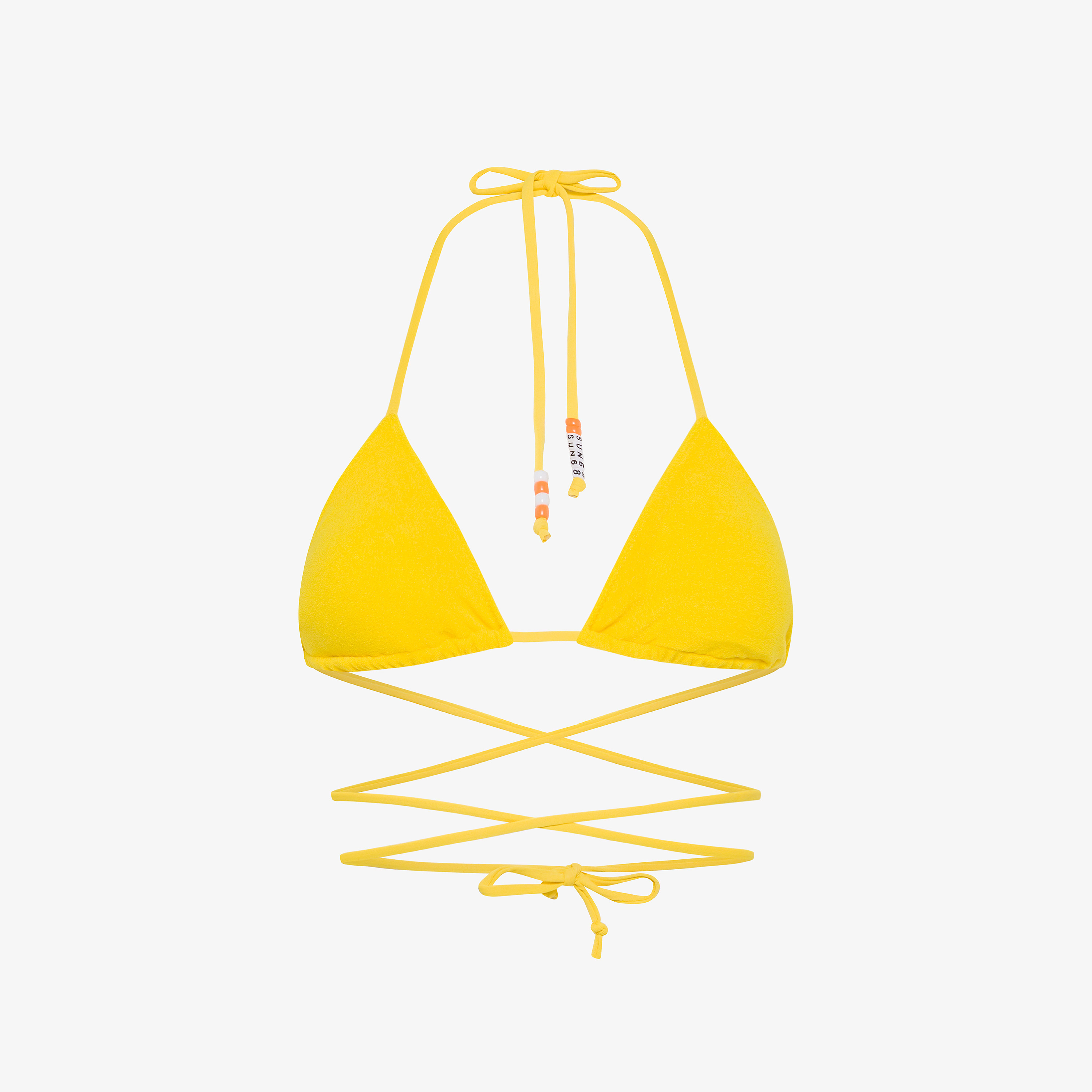 Yellow chenille bikini