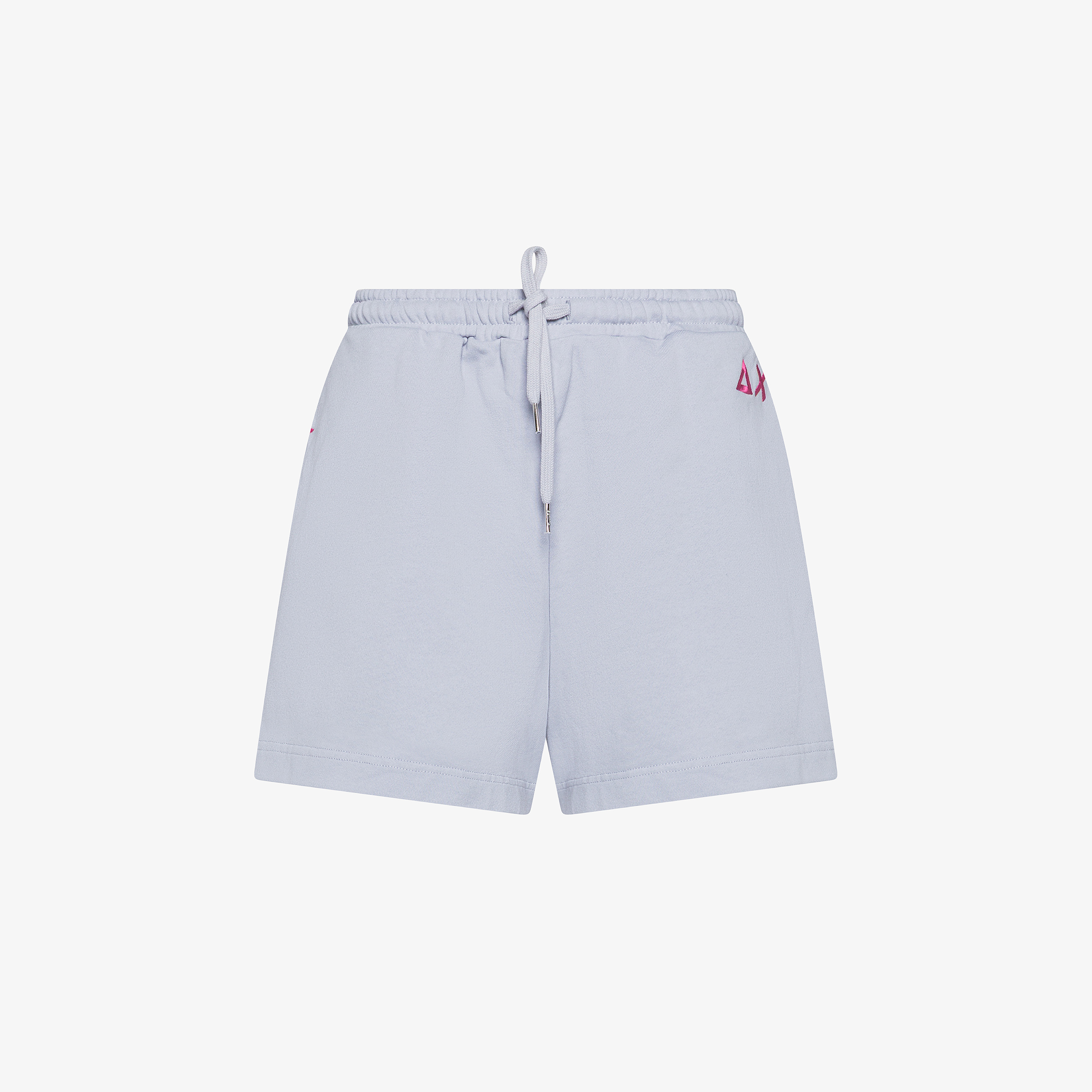 Light grey cotton fleece shorts