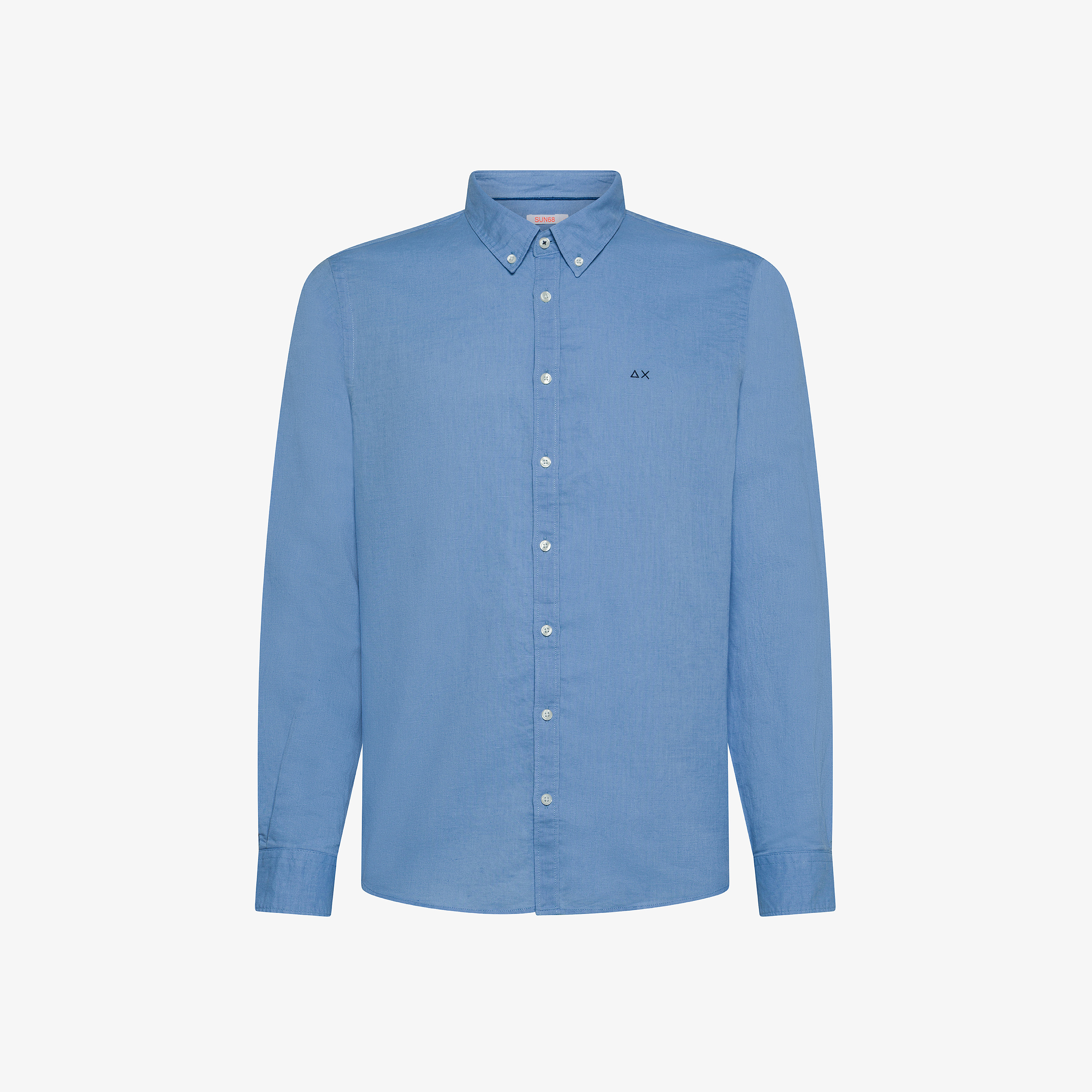 Avio linen and cotton button-down shirt