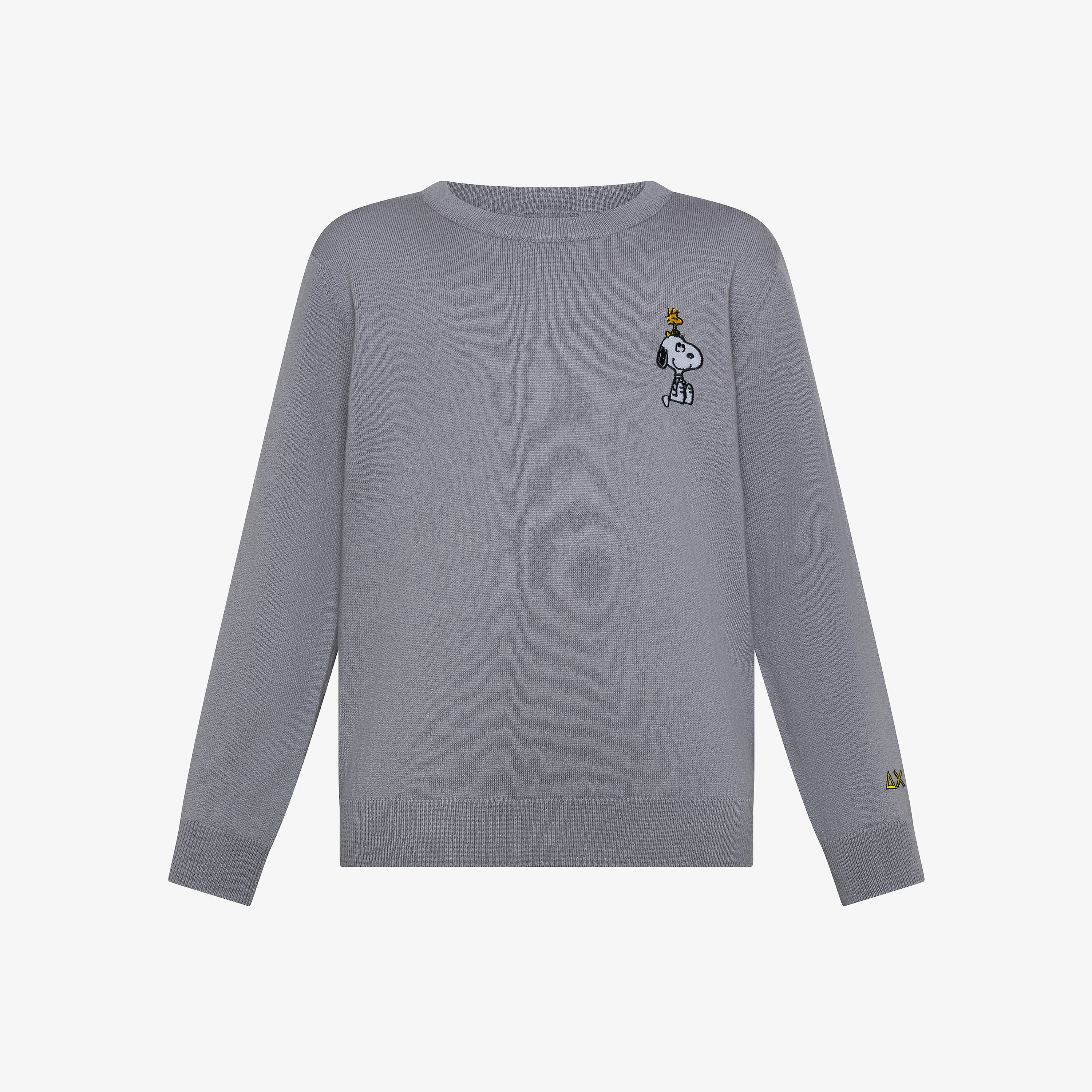 Maglia Peanuts in cotone e lana grigio medio Maglia Peanuts in cotone e lana grigio medio