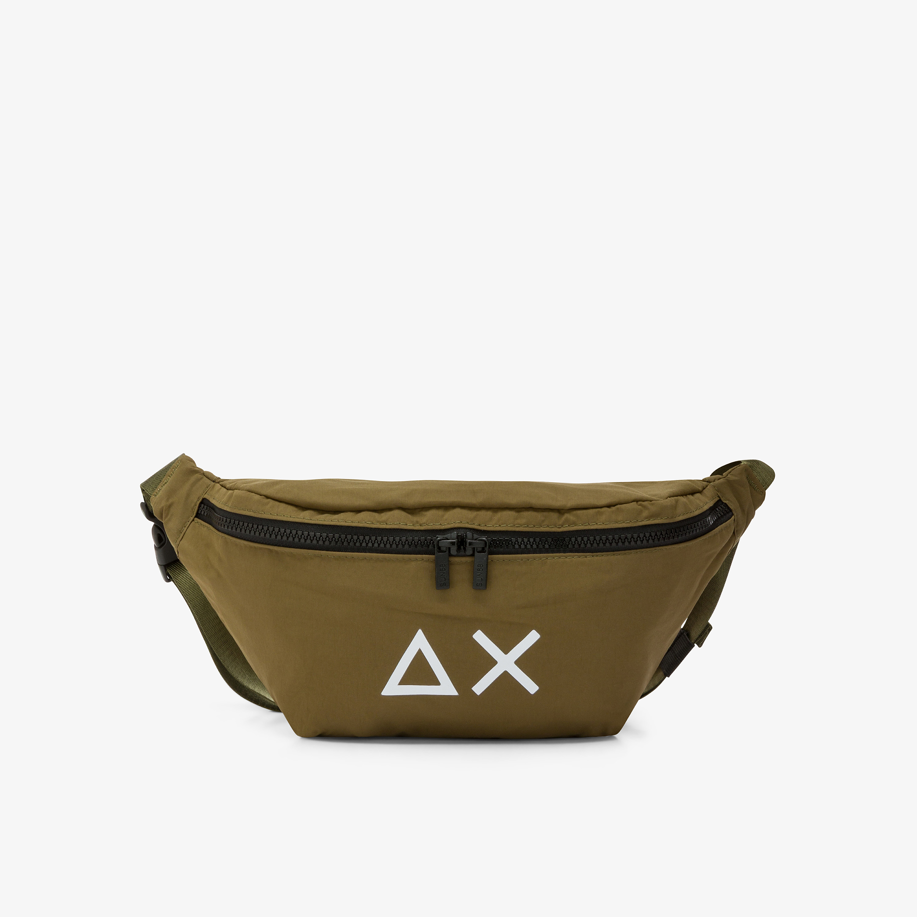 Dark green nylon belt bag