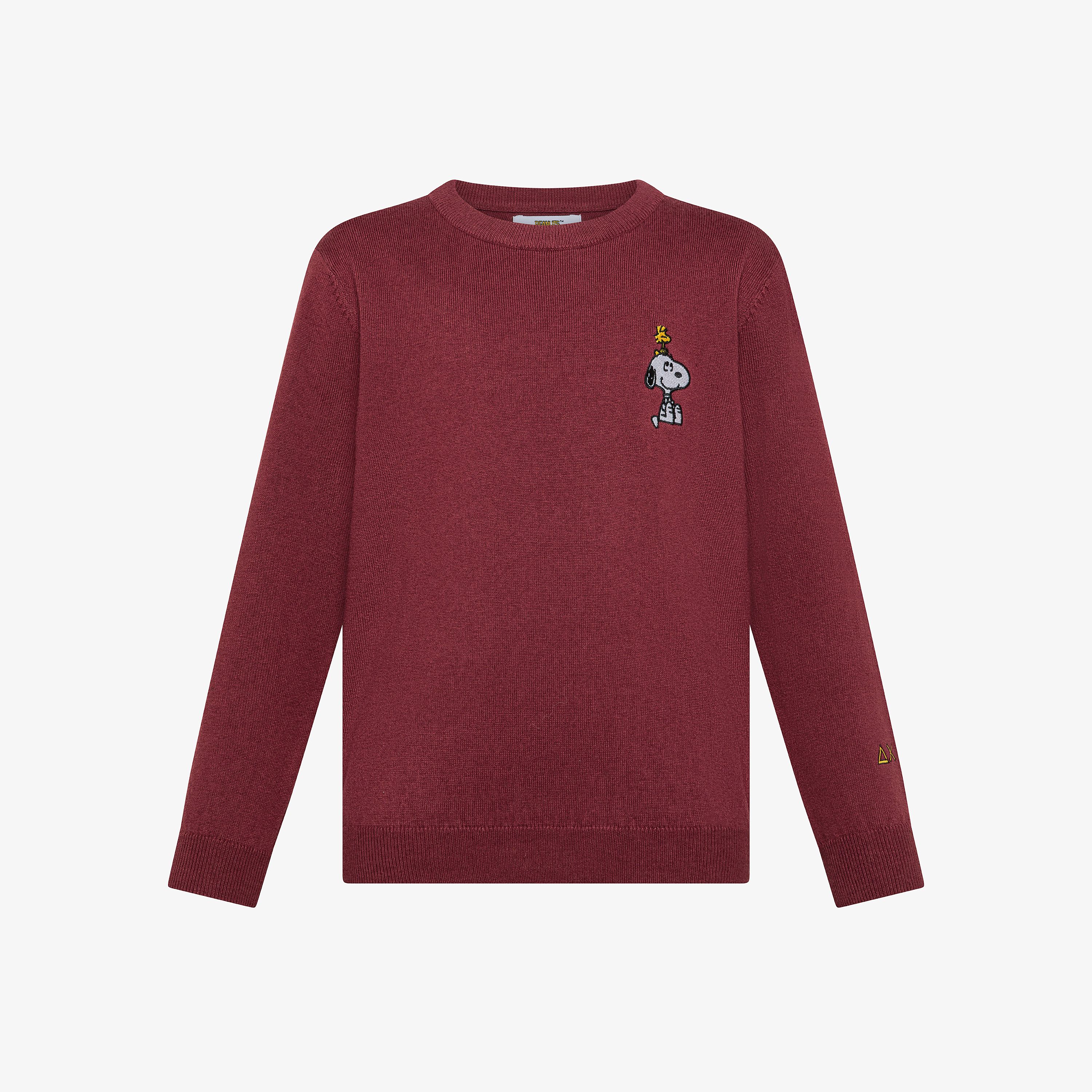 Bordeaux Peanuts wool and cotton jumper
