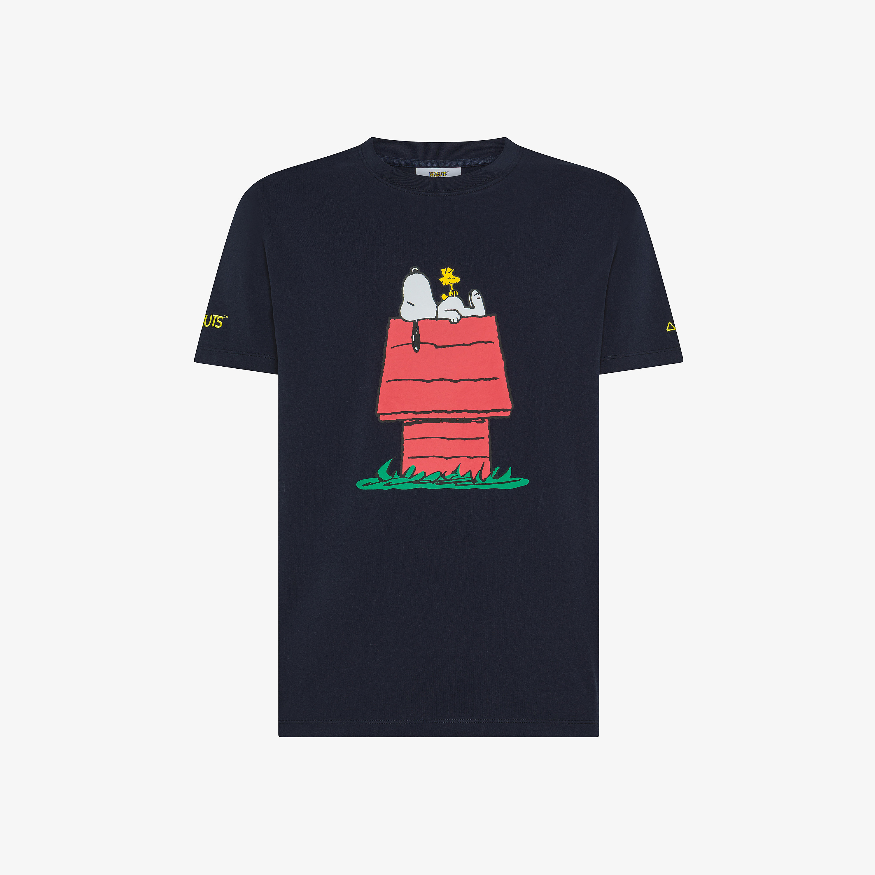 Navy blue Peanuts cotton jersey t-shirt with print