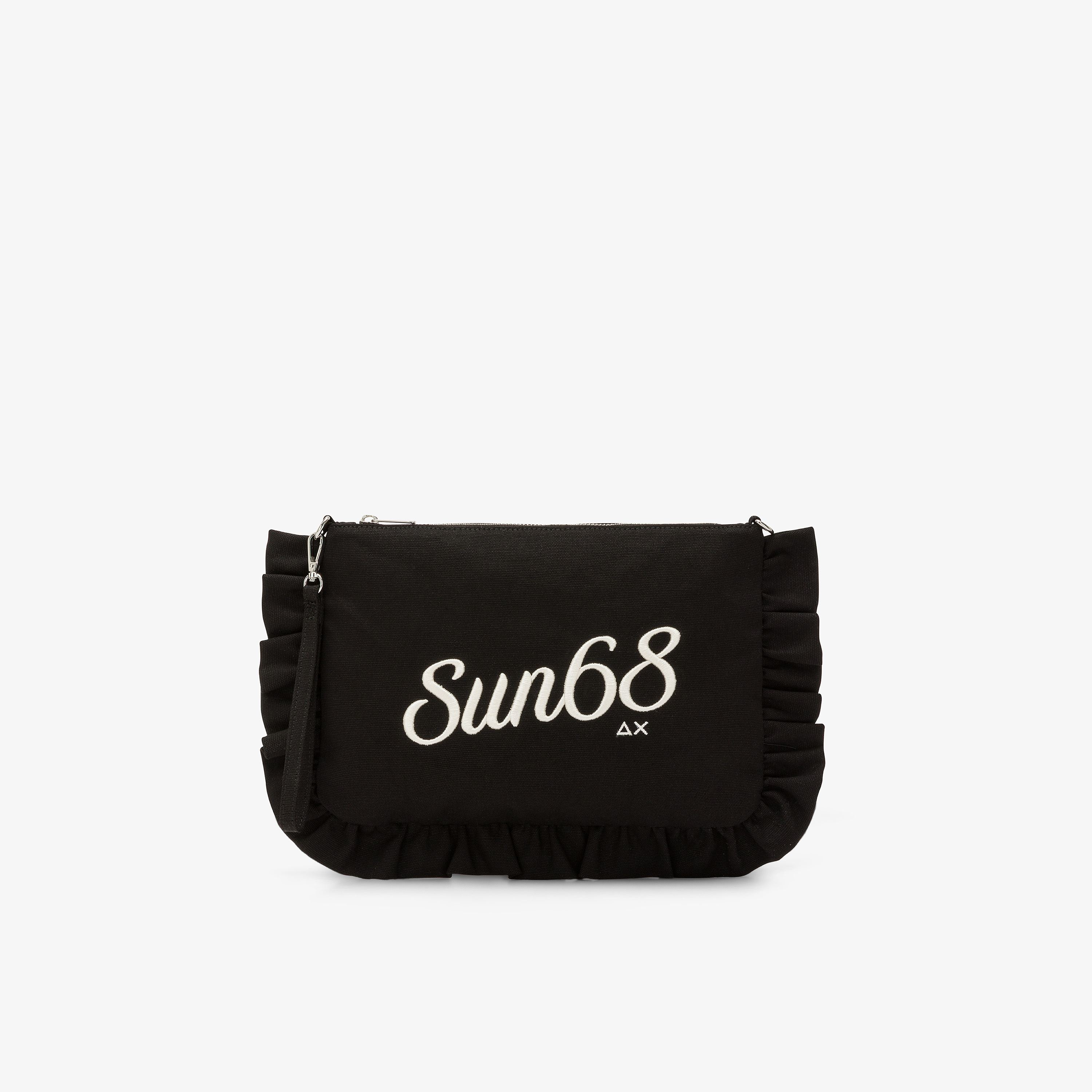 Pochette rouches canvas