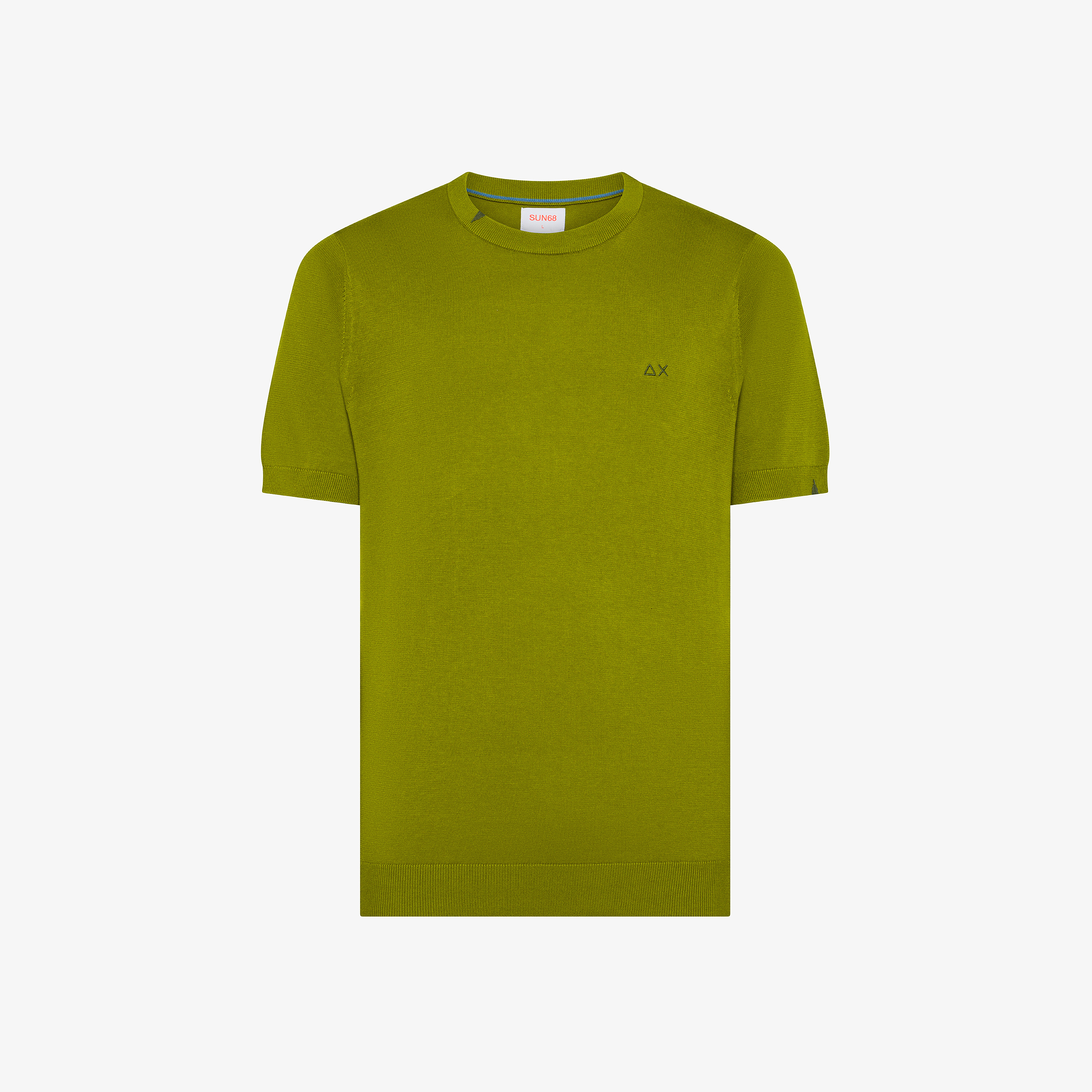 Olive cotton knit T-shirt