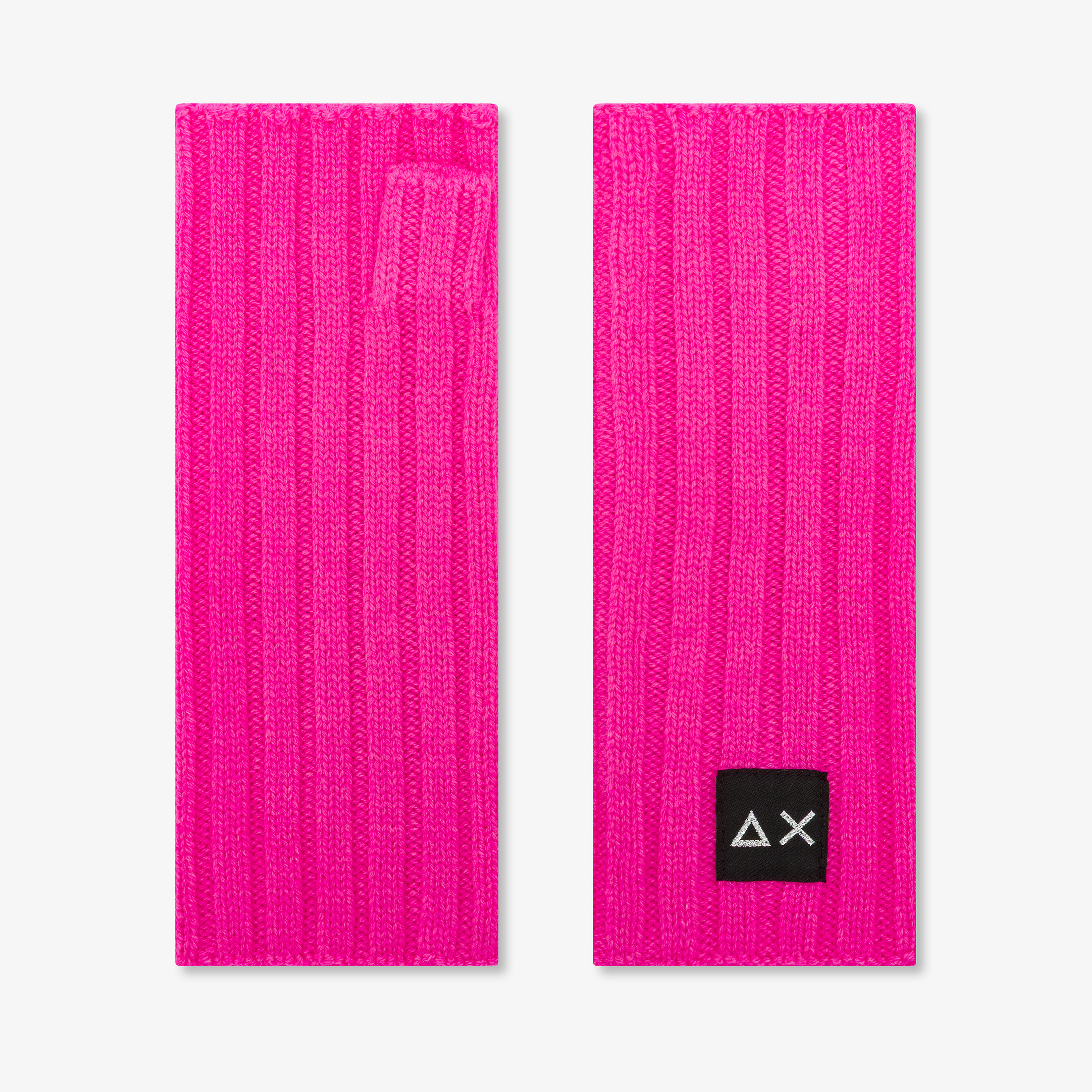Fuxia fluo wool blend sleeves
