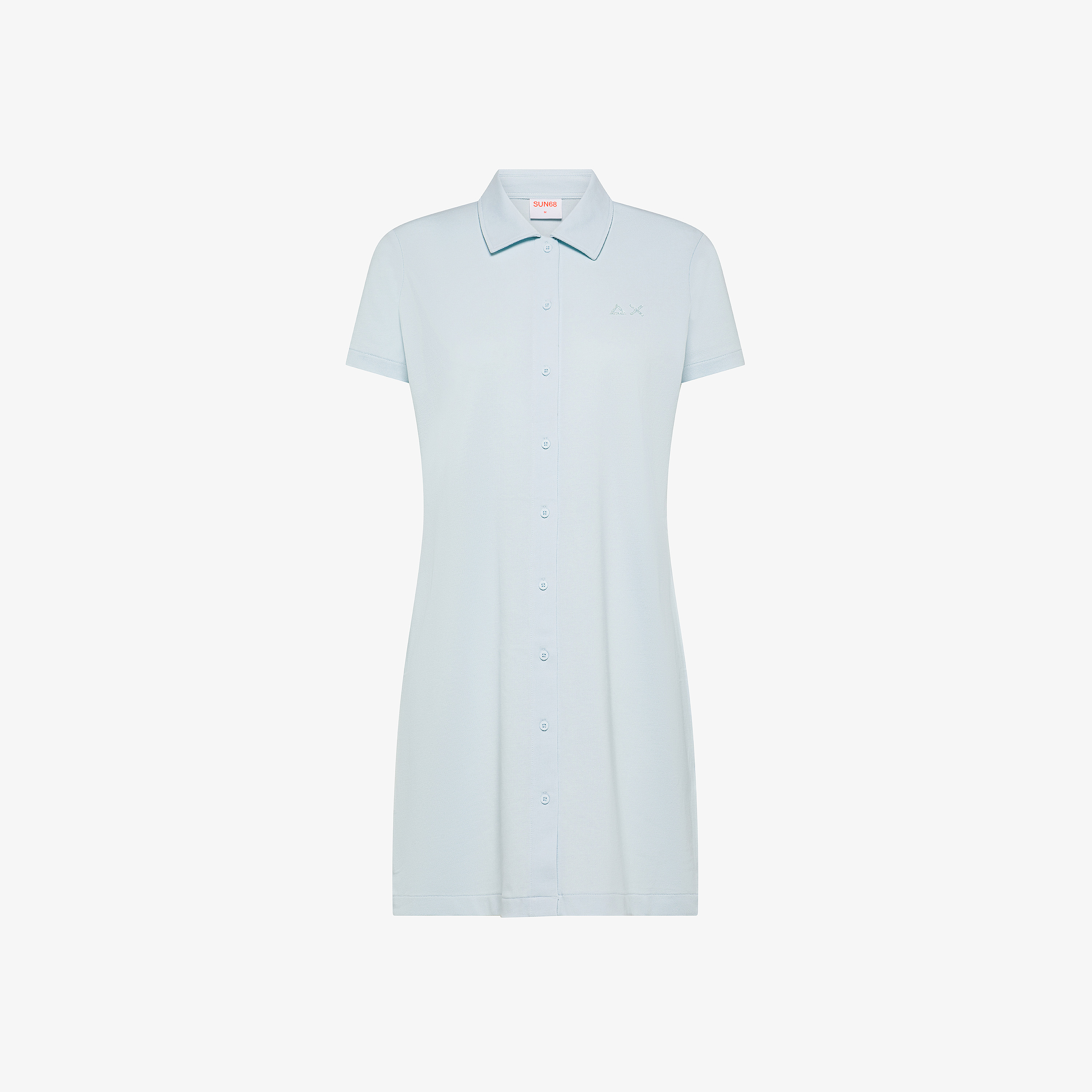Light blue cotton piqué dress