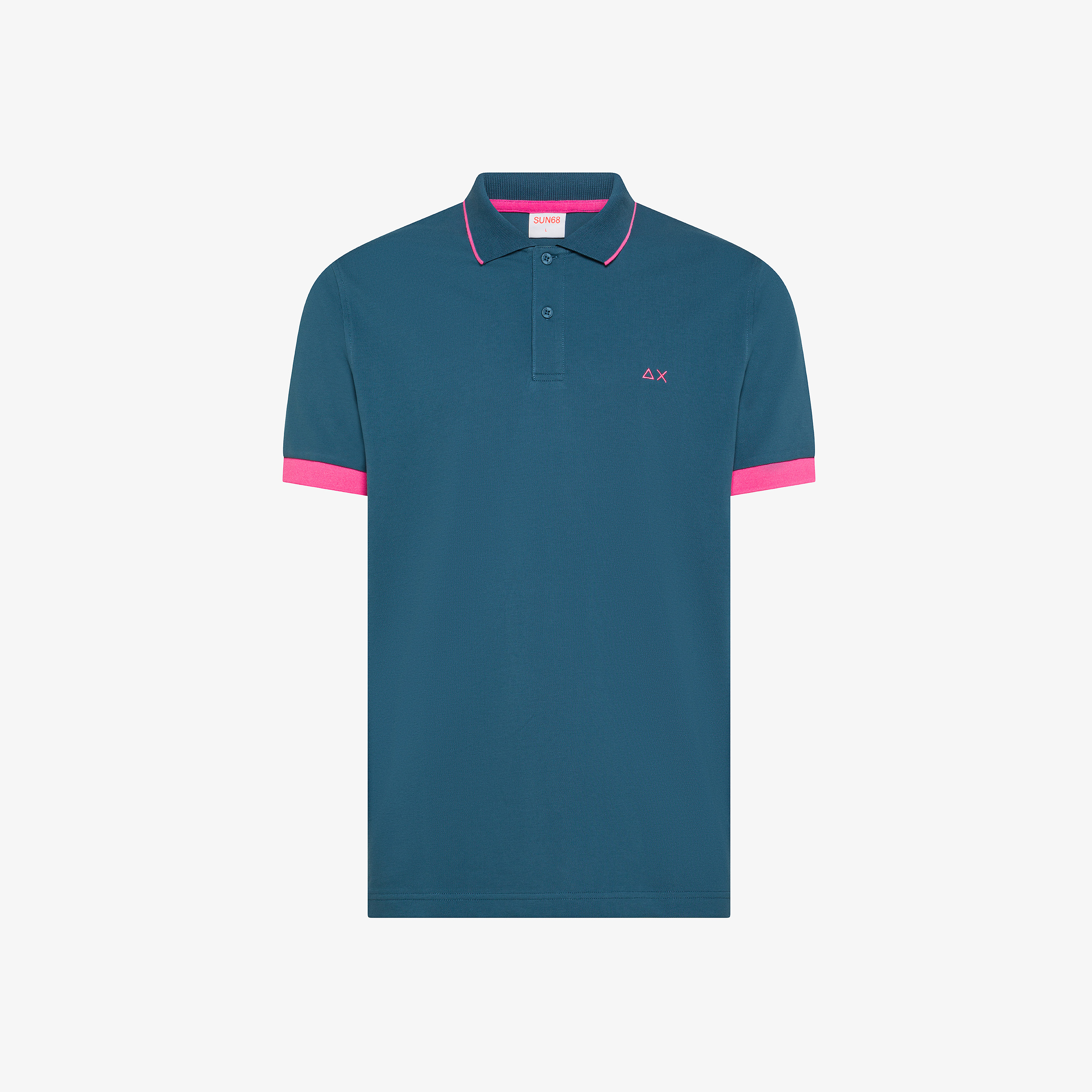 Polo small stripe fluo s/s