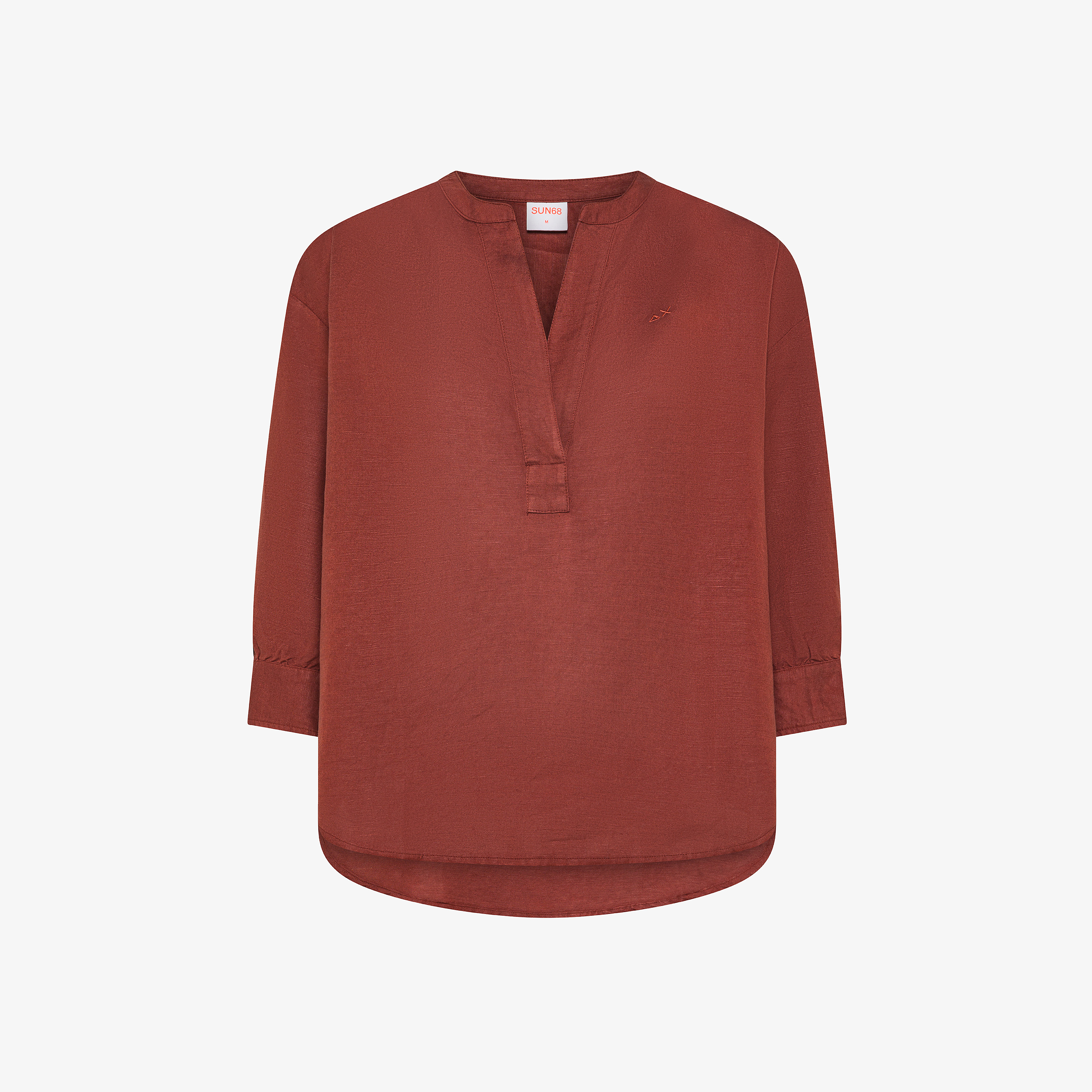 Henley shirt linen s/s