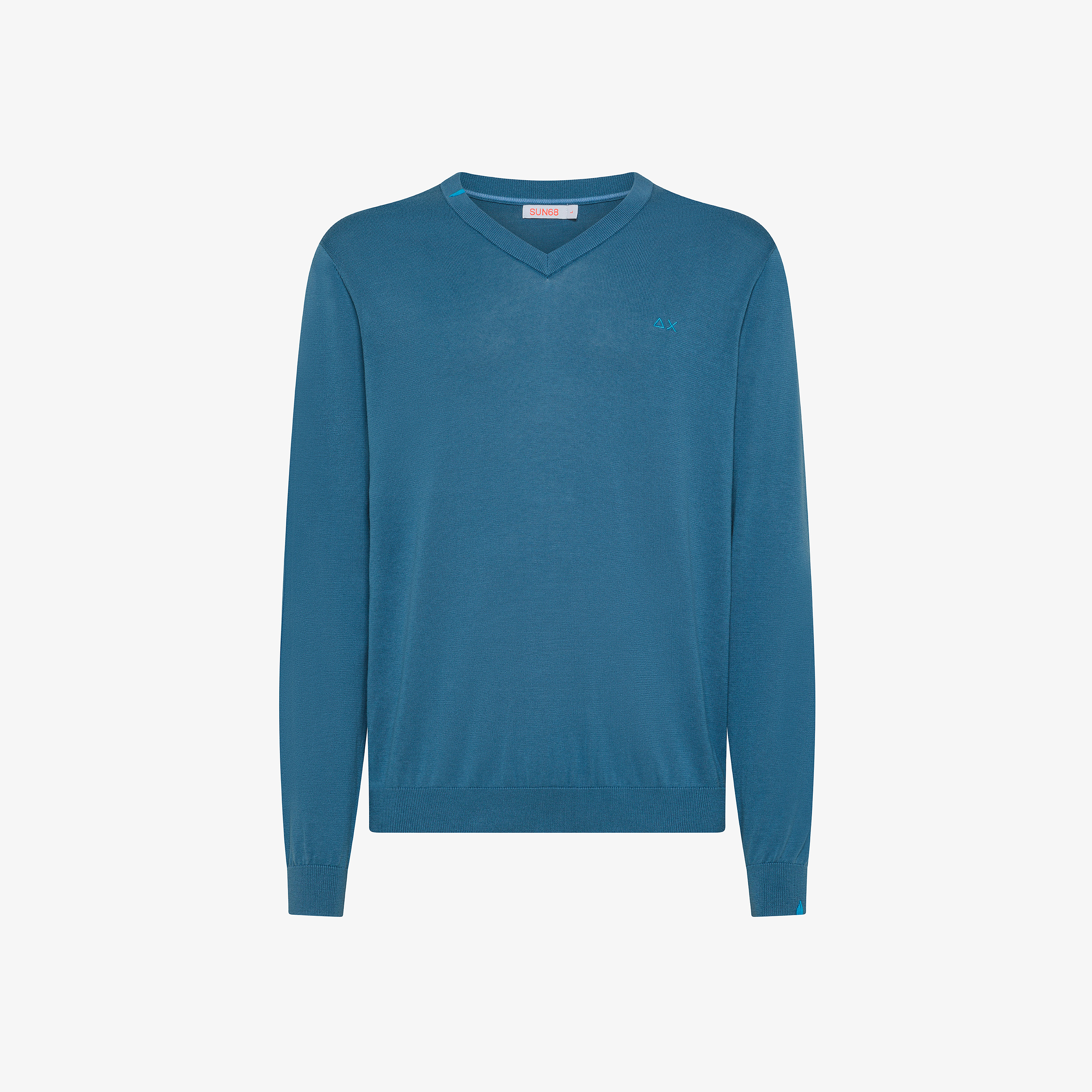 Maglia in cotone avio scuro