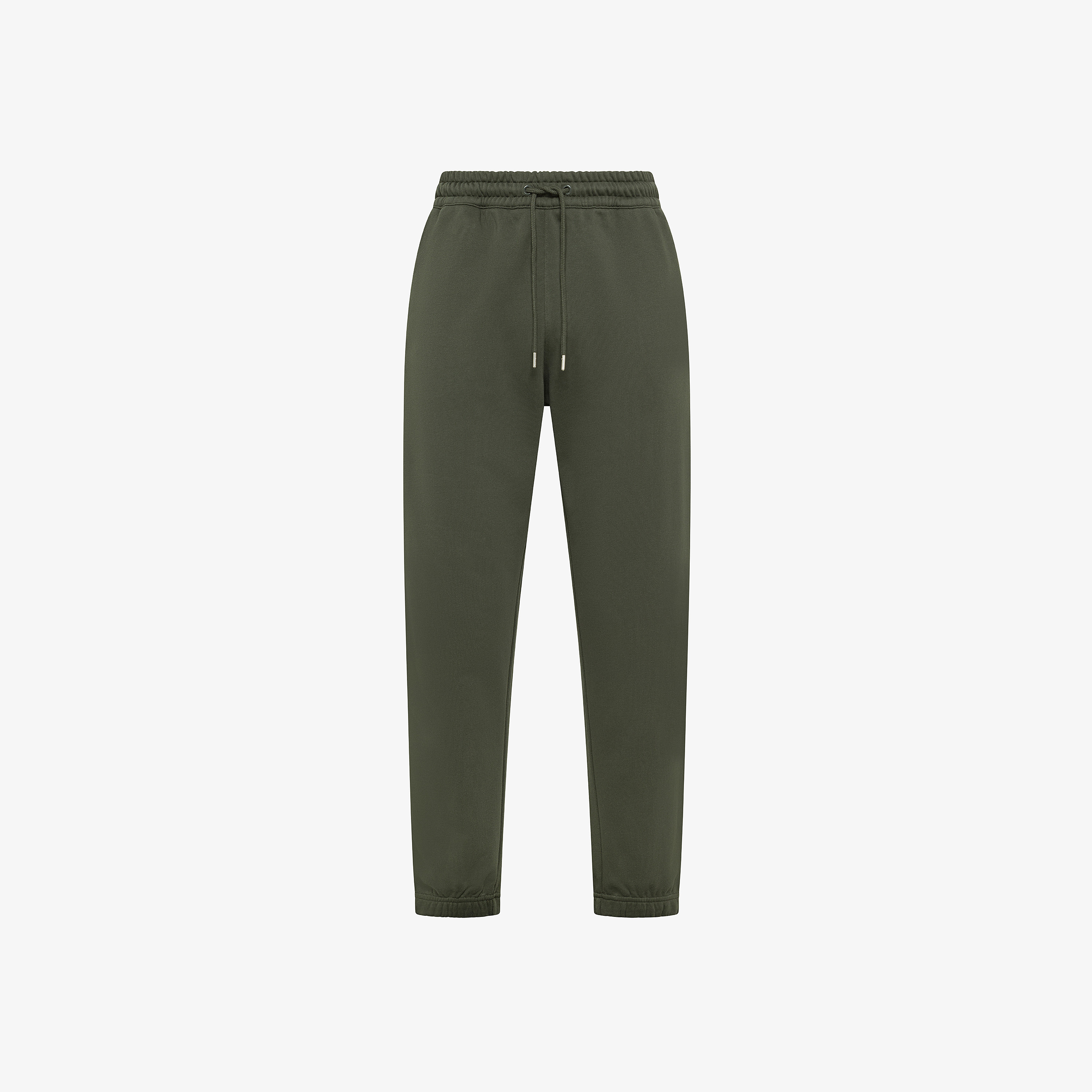 Pantaloni in felpa di misto cotone militare scuro