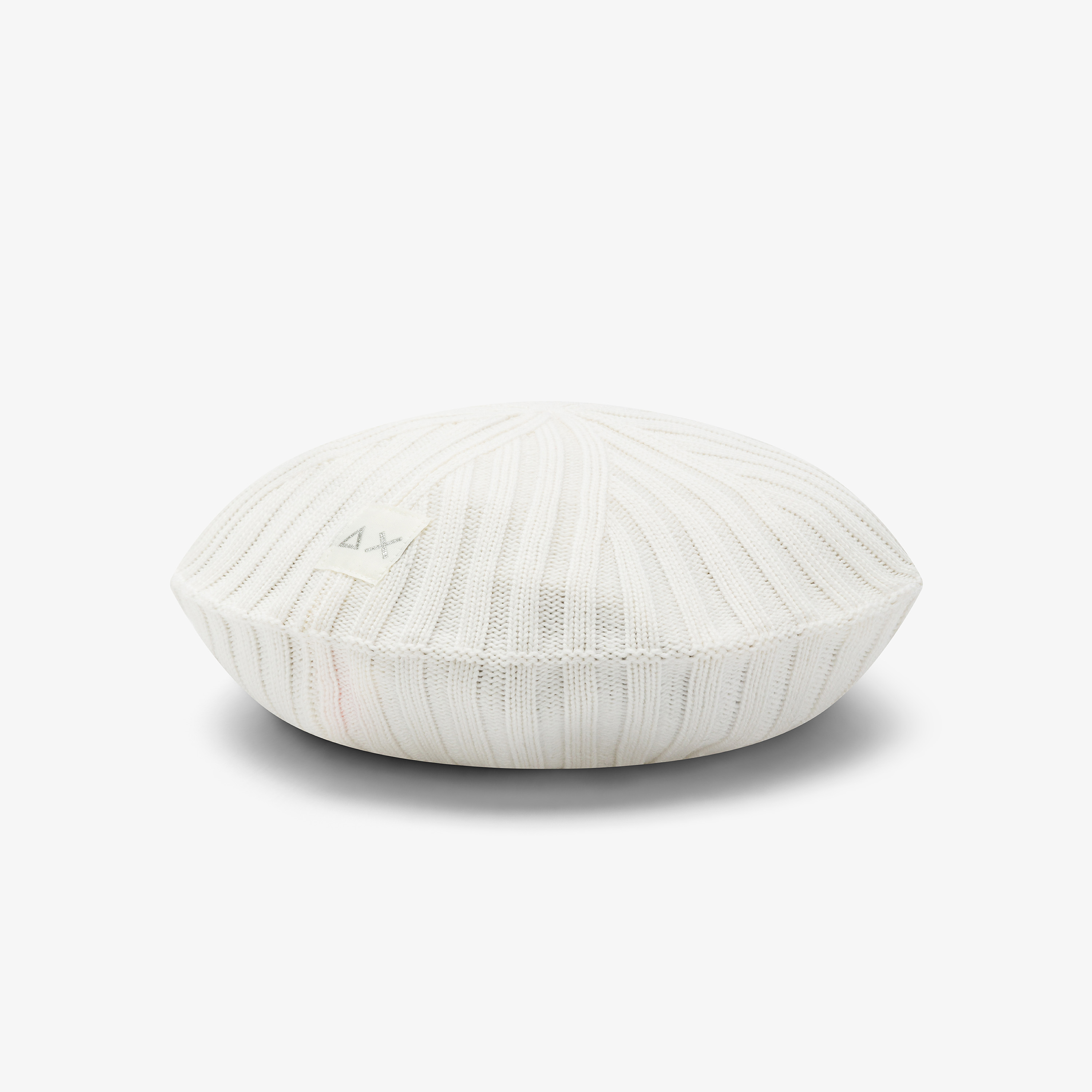 Off white wool blend beret
