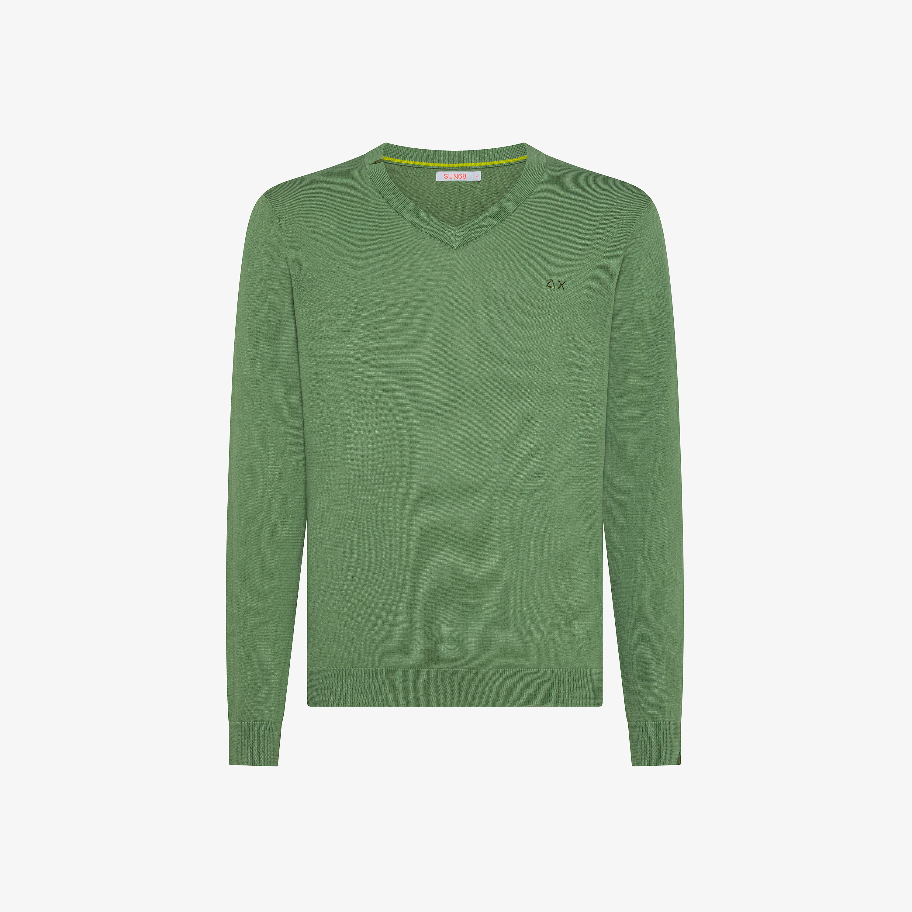 Maglia in cotone verde salvia