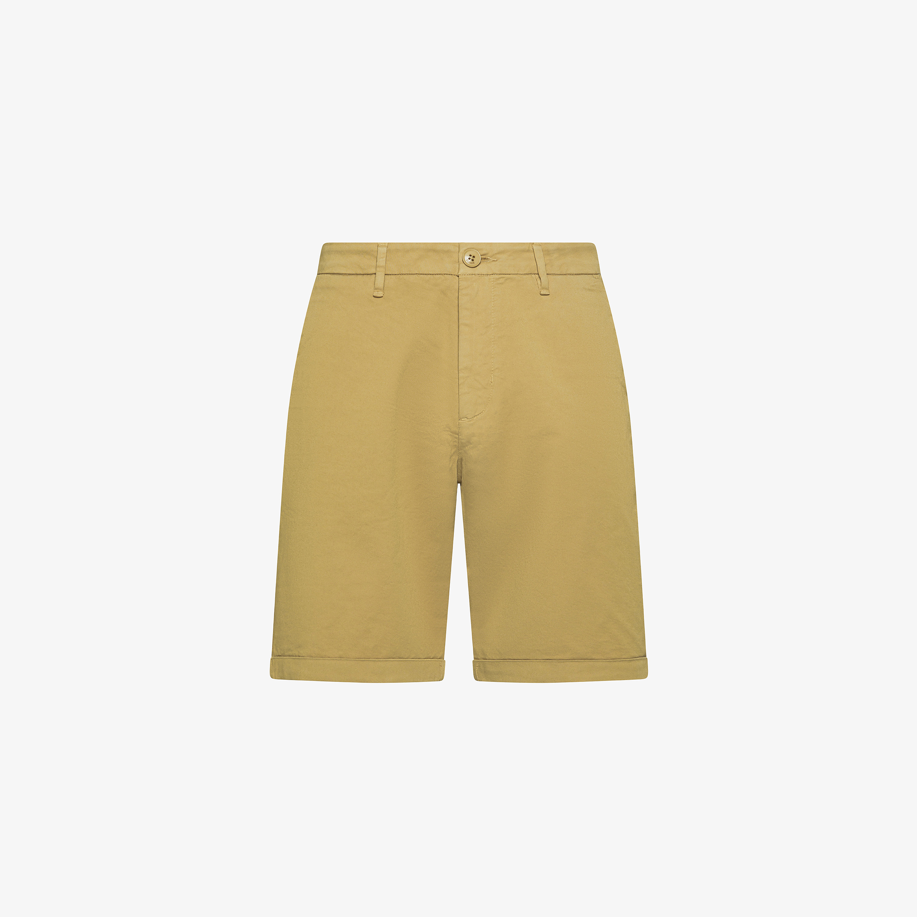 Beige cotton chino shorts