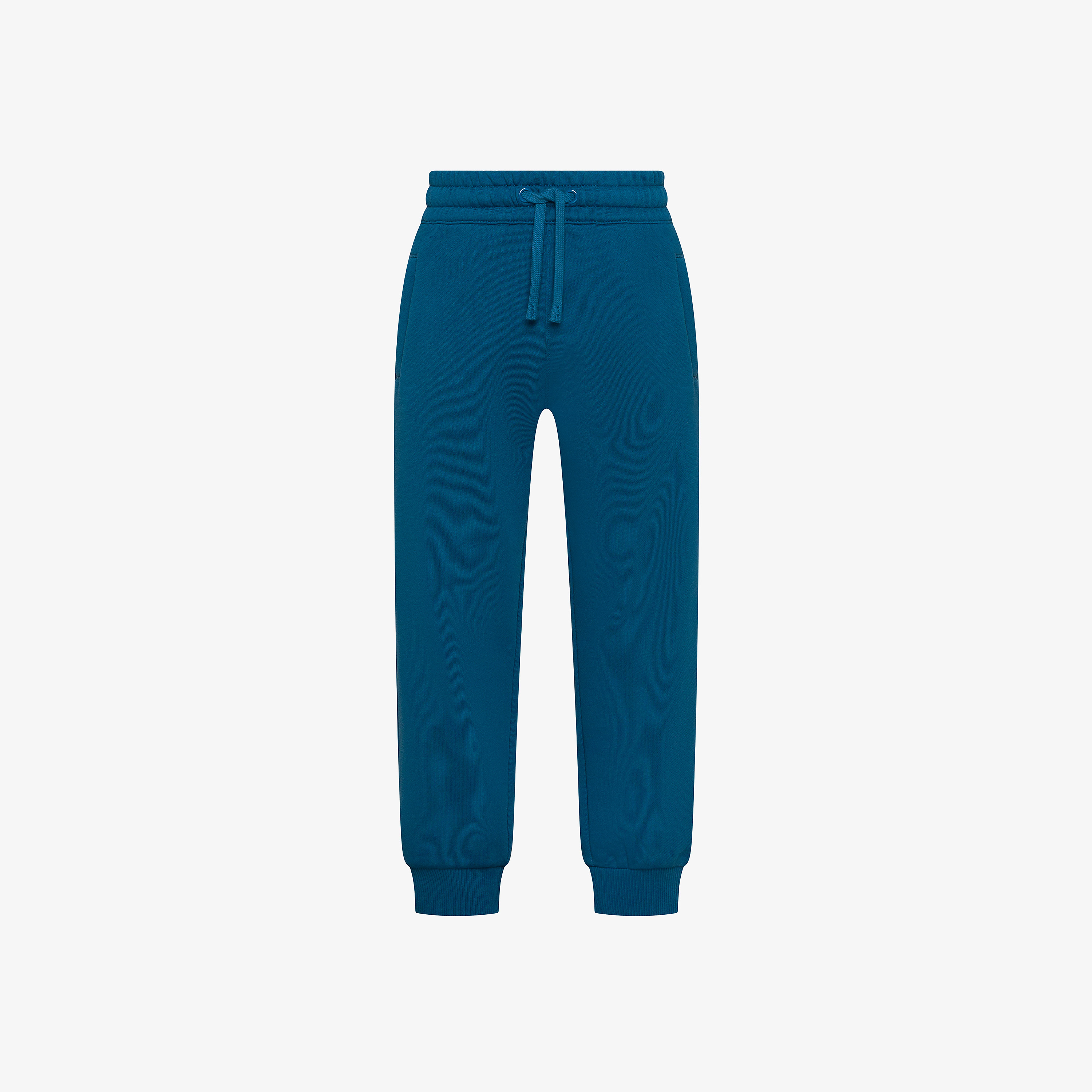 Dark avio cotton fleece joggers
