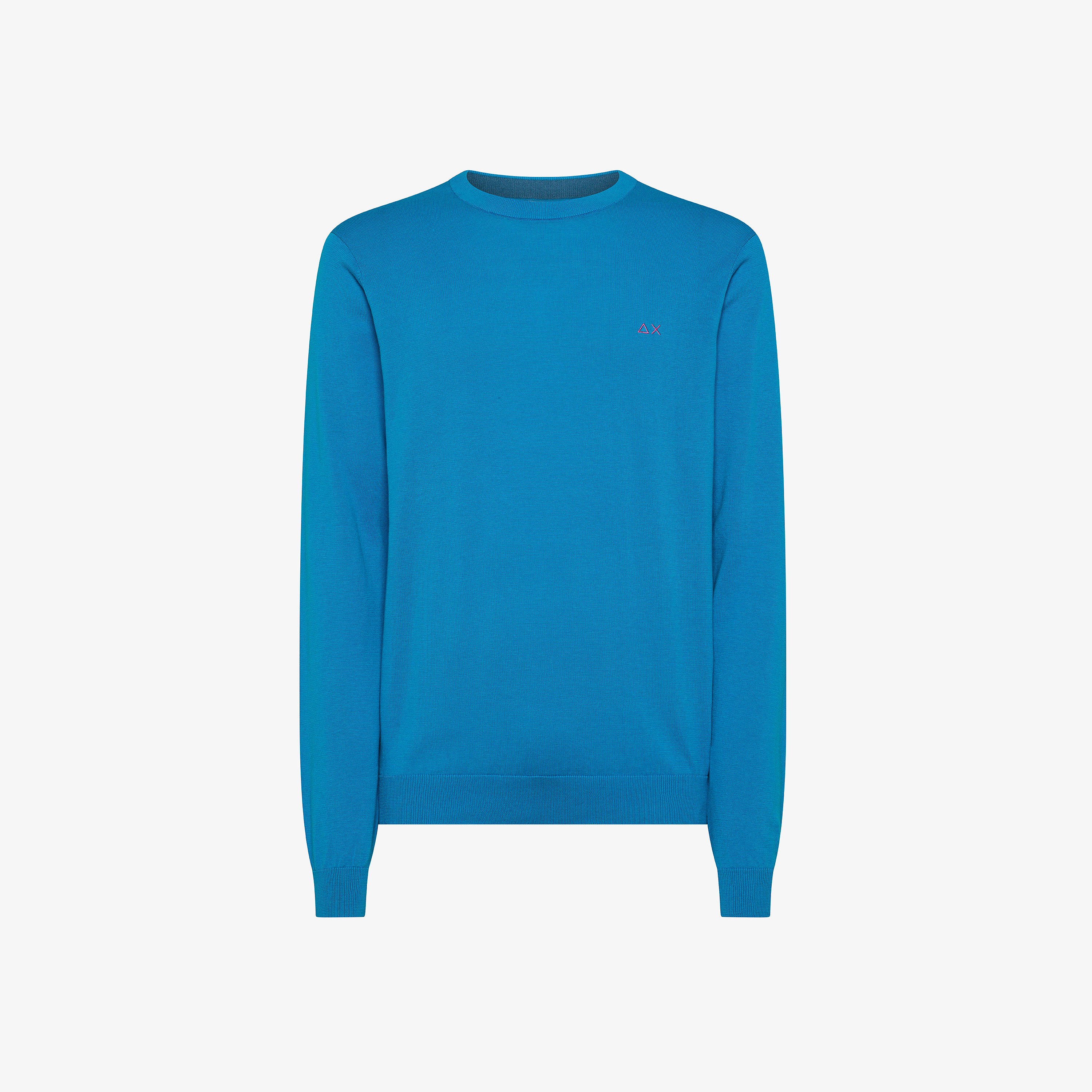 Maglia in cotone ottanio chiaro
